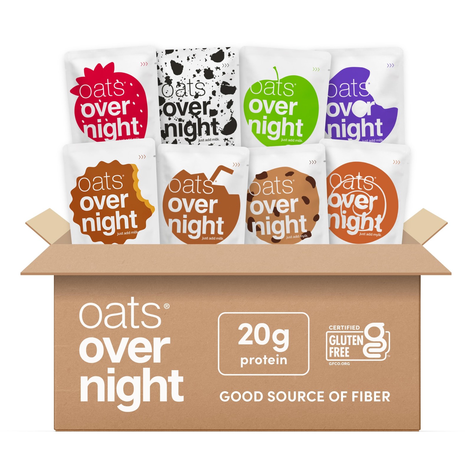 Oats Overnight Party Variety Pack – High Protein, High Fiber Breakfast Protei…