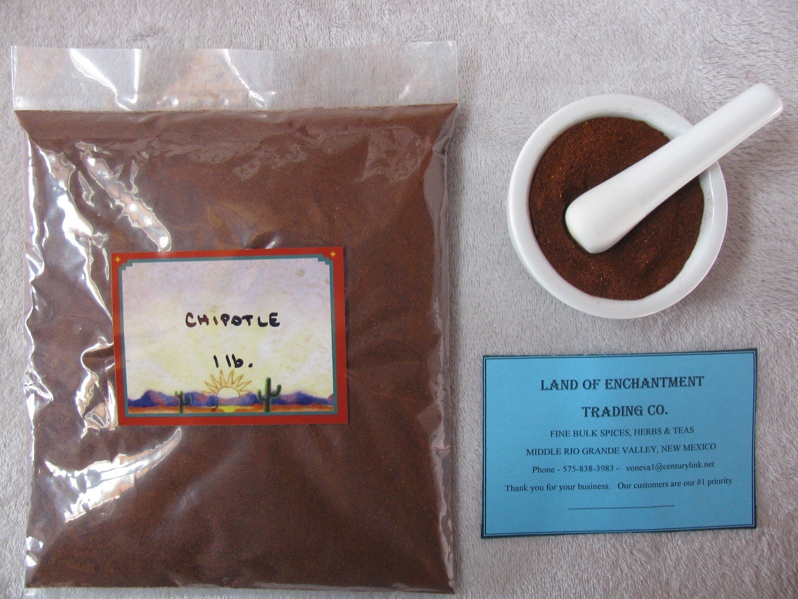 NEW MEXICO SMOKED CHIPOTLE CHILE POWDER 1 POUND Fresh! USA SELLER Free Ship