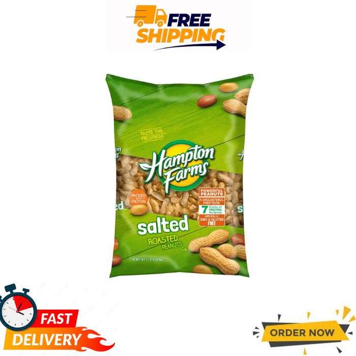 Hampton Farms Salted In-Shell Peanuts, 5 lbs.