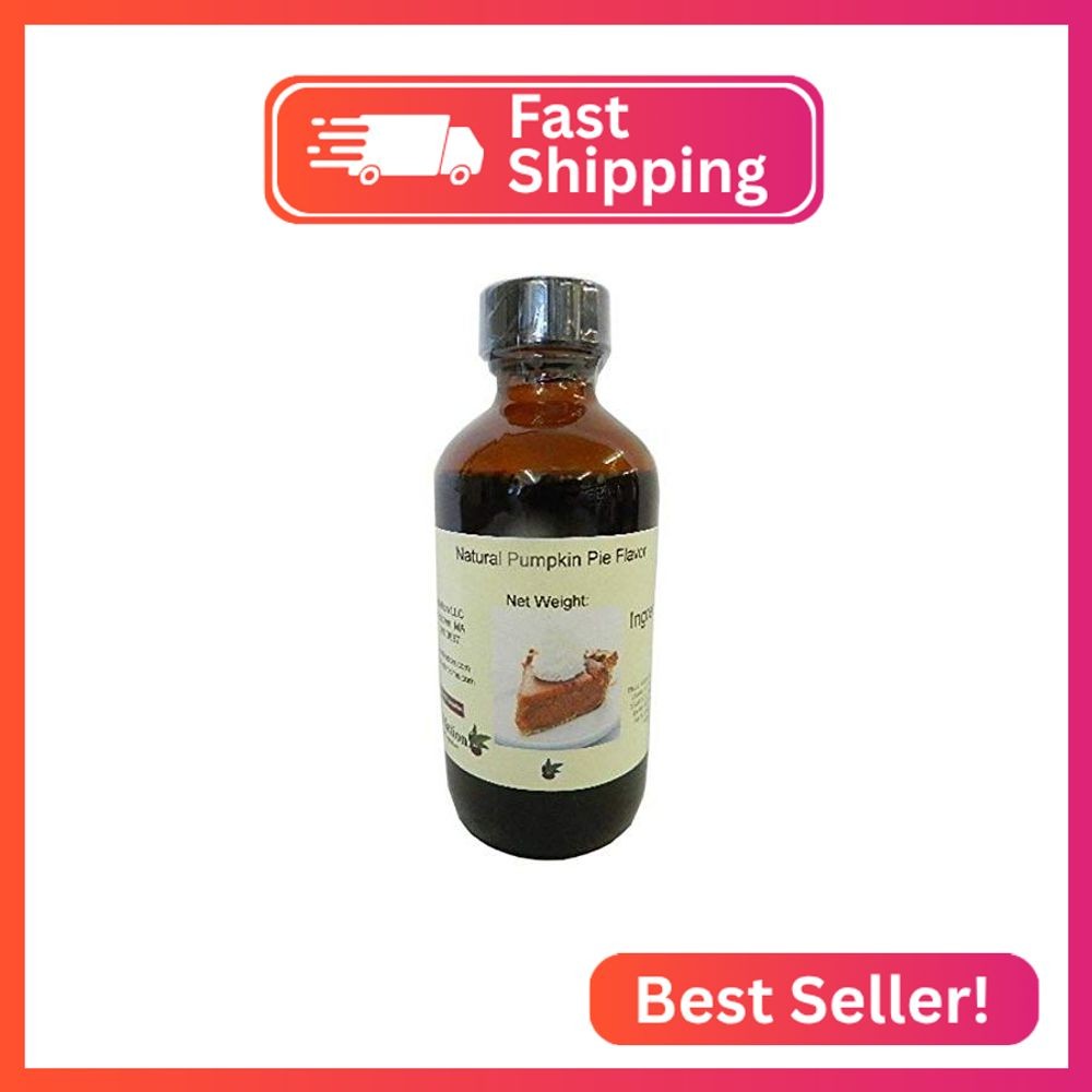 Pumpkin Pie Natural Flavor – Spiced Pumpkin Flavoring for Baking – Beverages – S