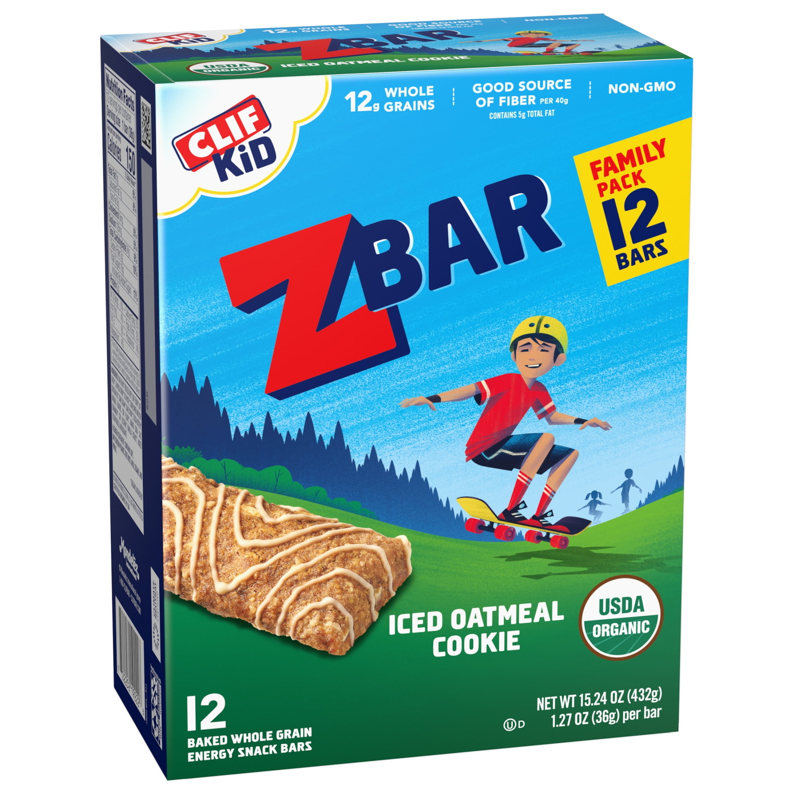 12Pk Iced Oatmeal Cookie – Soft Baked Snack Bars – 12g Whole Grains