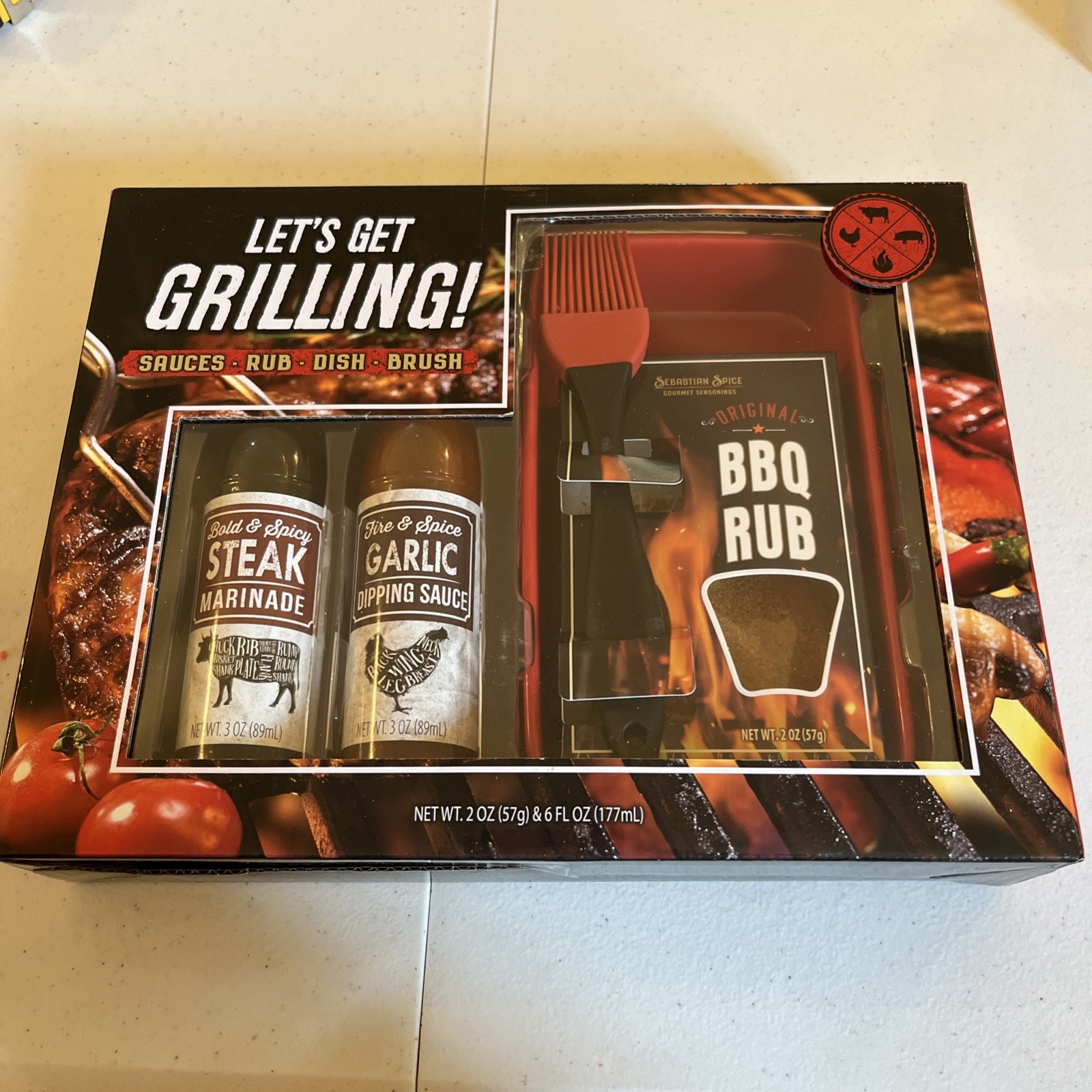 Sebastian Spice Gourmet Seasonings – “Let’s Get Grilling!” BBQ Gift Set (A)