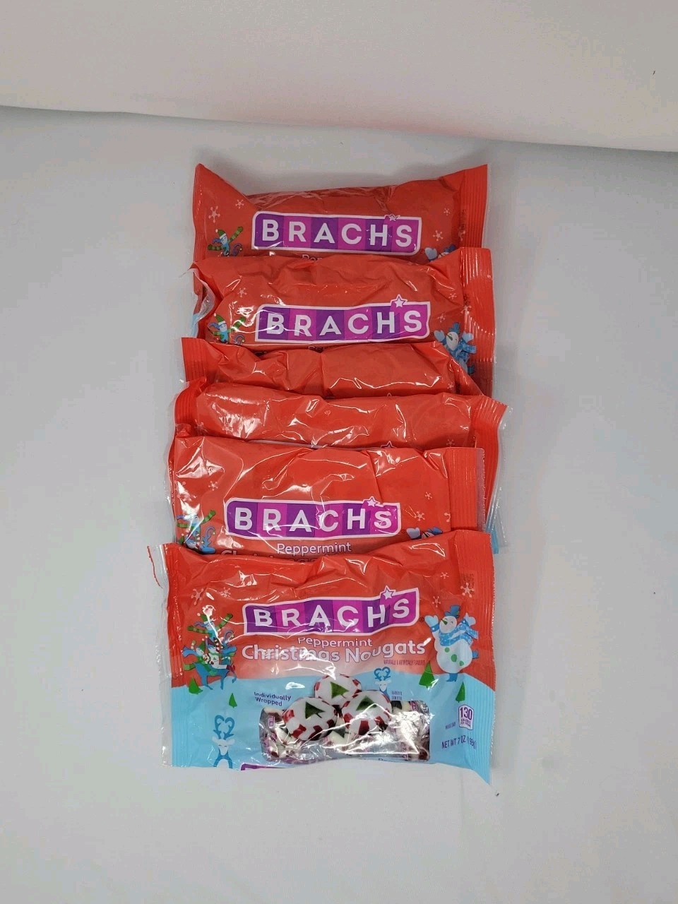 Lot of 6 – Brachs Peppermint Christmas Nougats, 7 Oz Each. Best Buy 05/19/2026