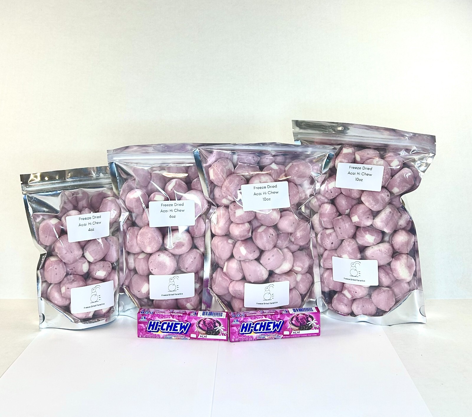 Freeze Dried Candy Bulk Acai Hi-Chew Candy *Pick Size* Made Fresh Each Order