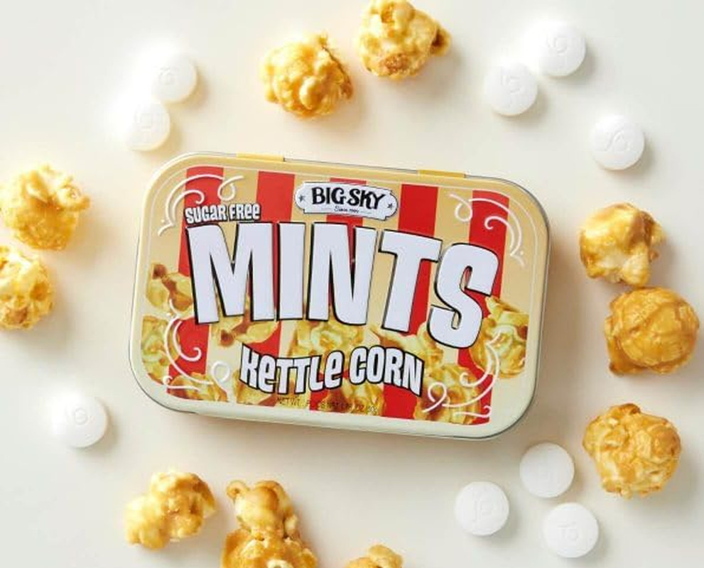 Big Sky Sugar Free Mints Kettlecorn Sugarfree No Artificial Colors or Flavors