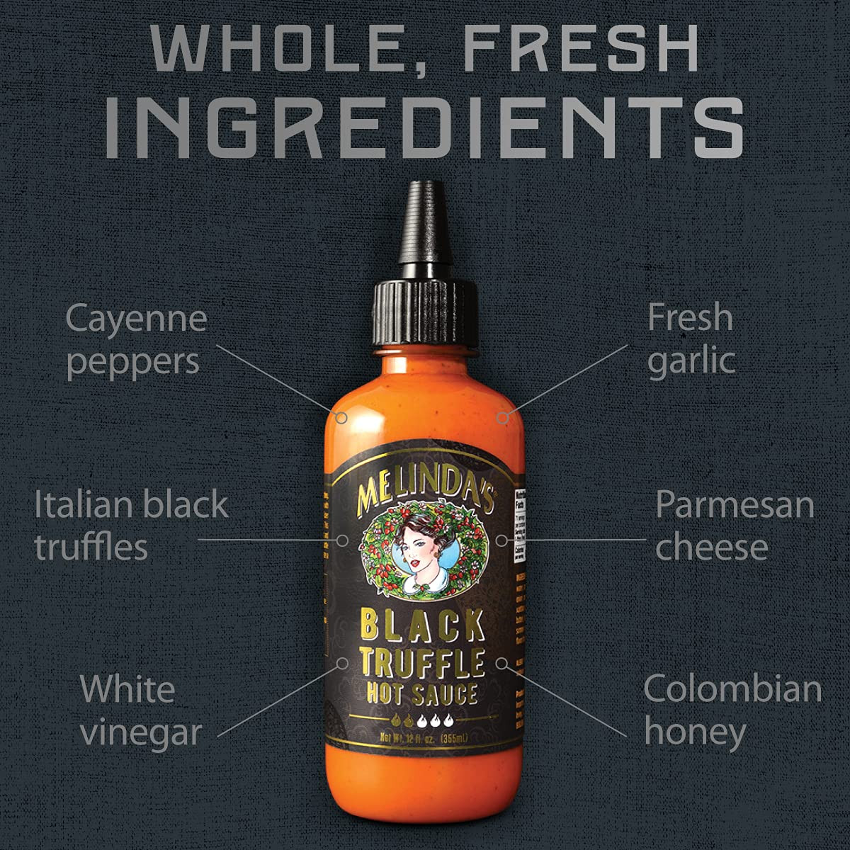 Melinda’S Black Truffle Hot Sauce – Gourmet Truffle Hot Sauce Made with Fresh In
