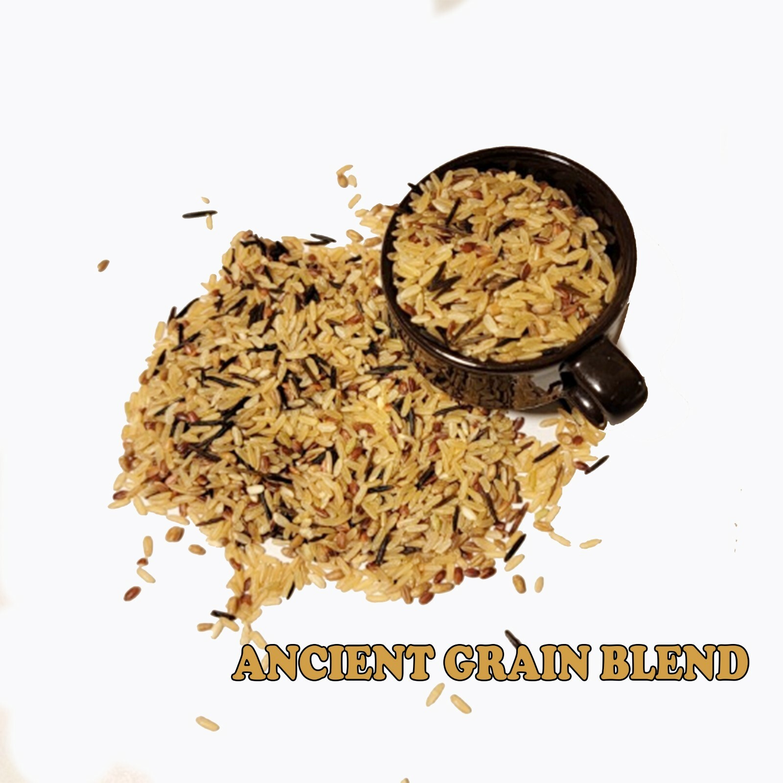 5 LB Grown Organic ANCIENT GRAIN BLEND Wild rice,Red, Brown RICE Bulk