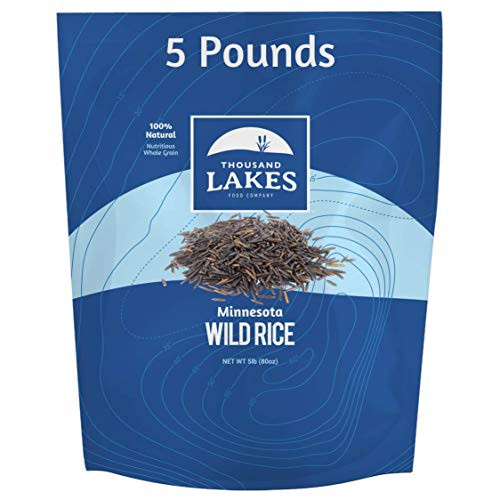 Thousand Lakes Minnesota Grown Wild Rice – Bulk – 5 pounds | 100% All Natural