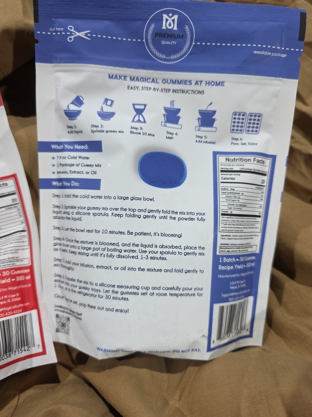 BB 3/2026 Magical Butter Gummy Mix Variety Pack 1 Cherry And 1 Blue Raspberry