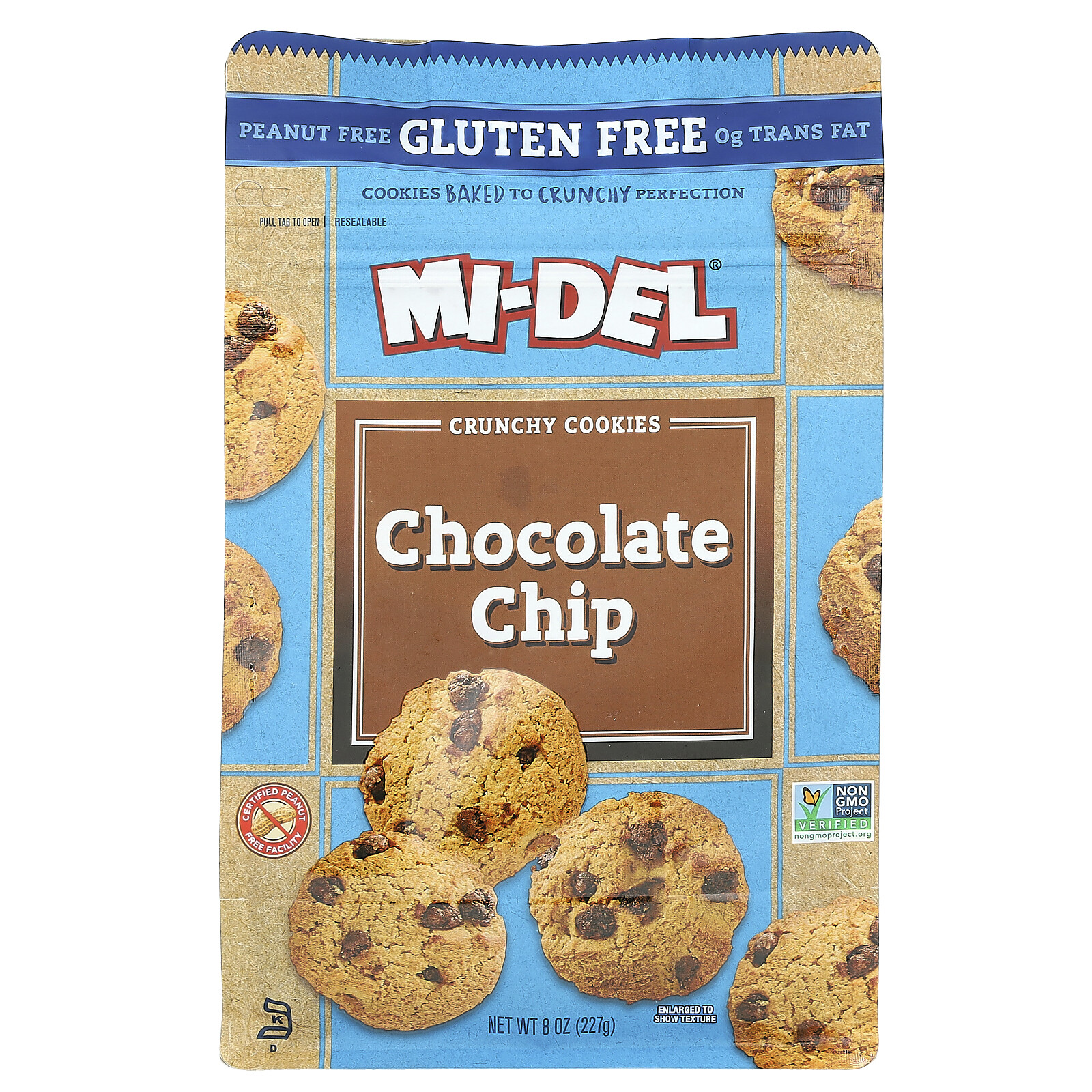 Crunchy Cookies, Chocolate Chip, 8 oz (227 g)