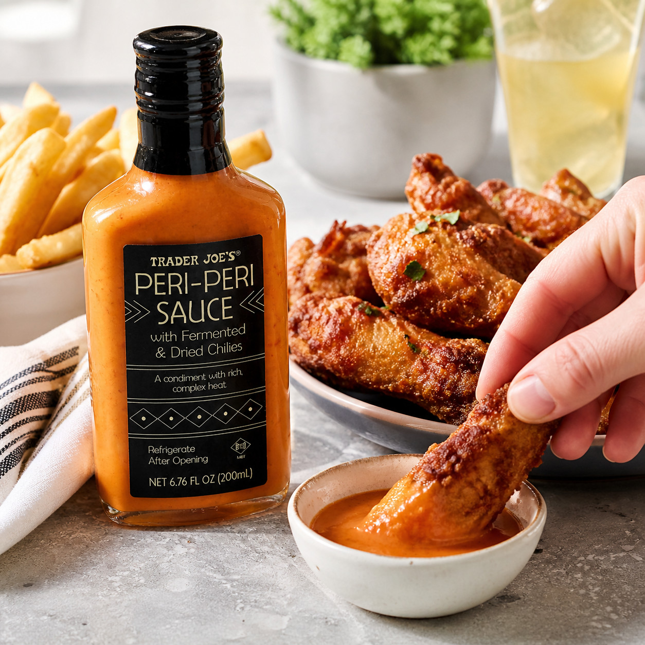 2 Pack Trader Joe’s Peri-Peri Sauce with Fermented & Dried Chilies 6.76 oz Each