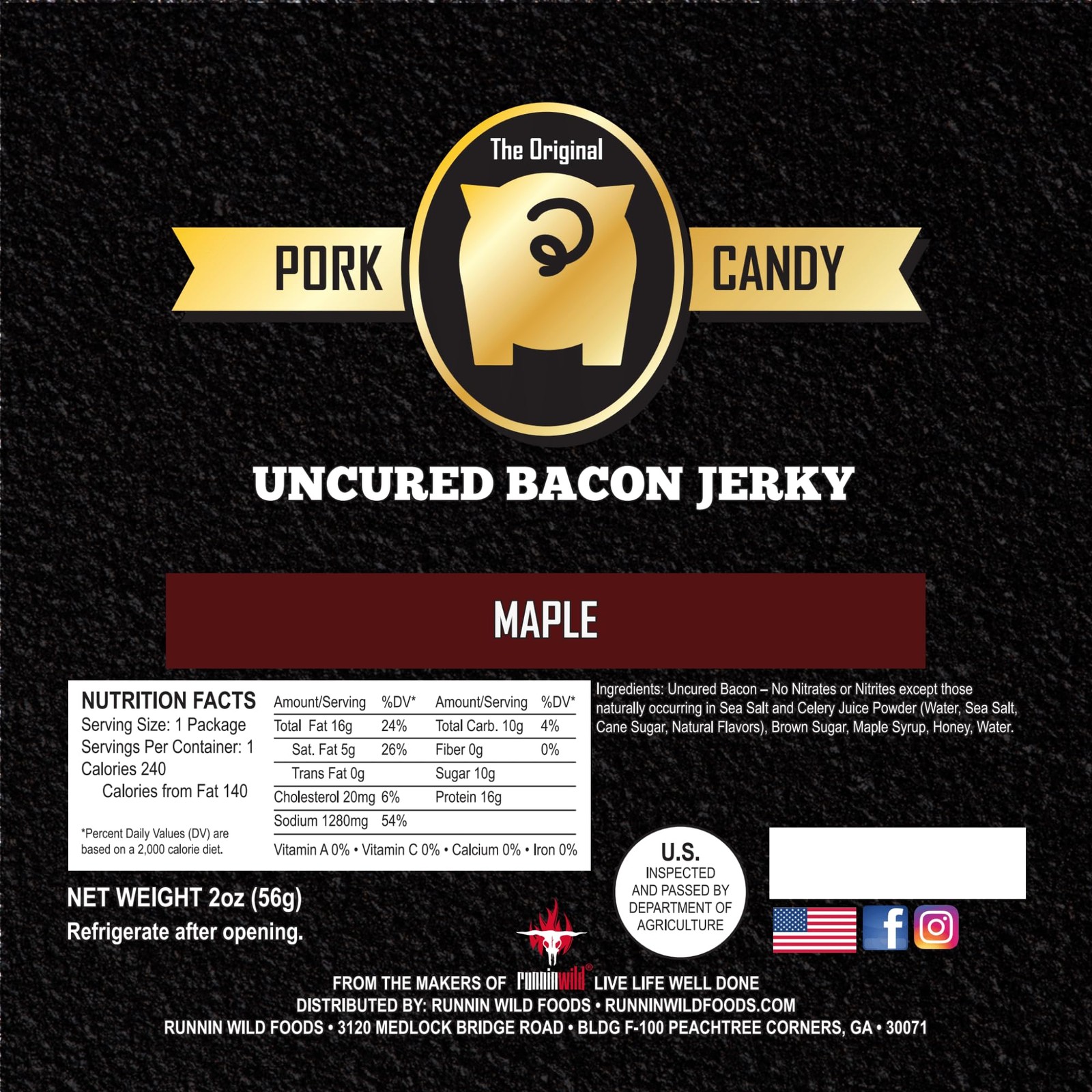 Delicious Maple Bacon Jerky – Made from 100% Real Uncured Bacon – Thick-Cut, …