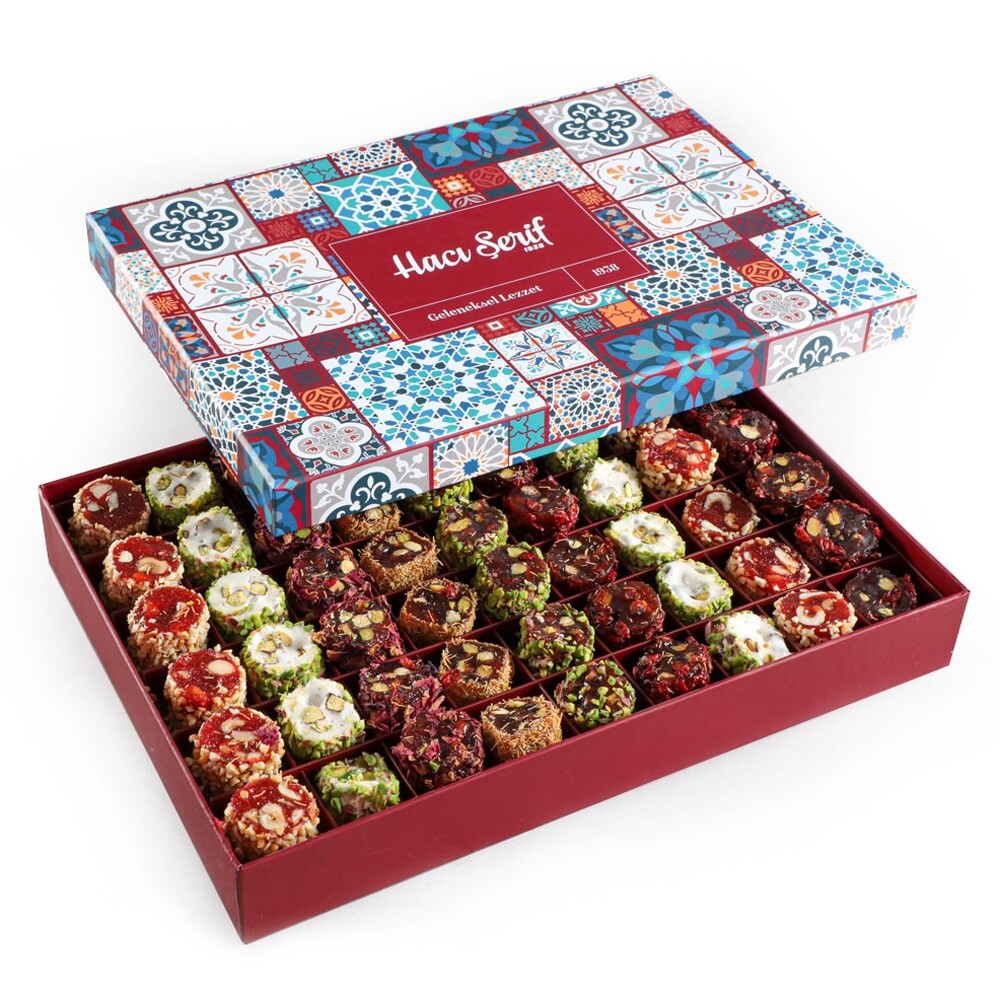 Sultan Mixed Turkish Delight 1000gr 35.2oz. from Haci Serif Best Turkish Delight