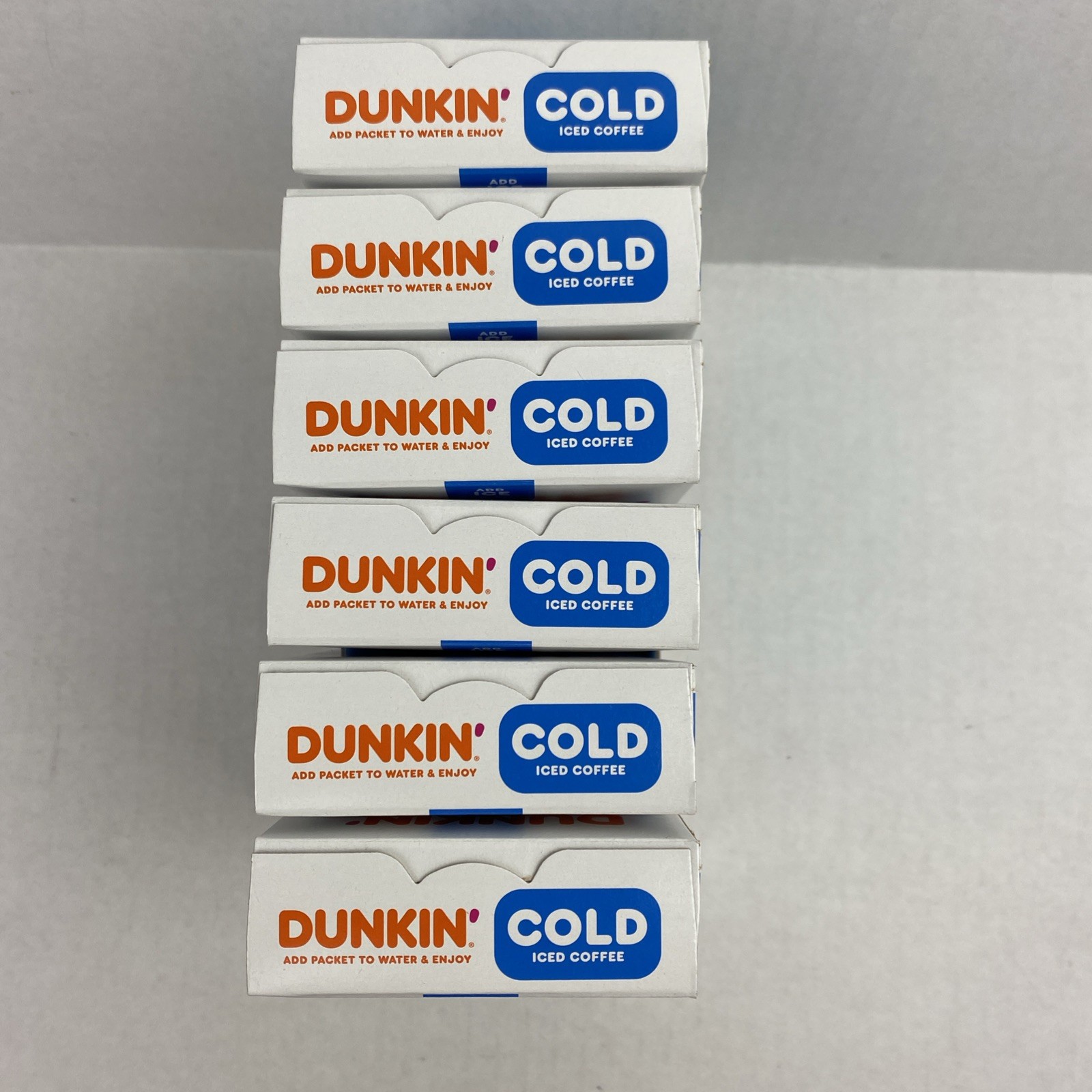 Dunkin’ Cold Iced CARAMEL Coffee Instant Powdered 6 Boxes 36 Packets Total *READ