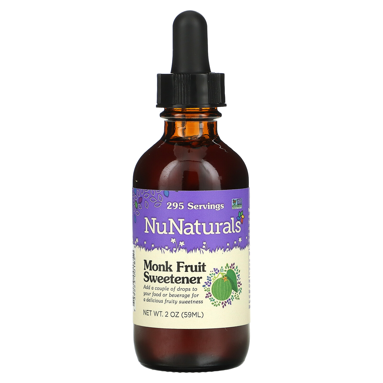 NuNaturals Lo Han Supreme Monk Fruit 2 oz 59 ml Sugar-Free