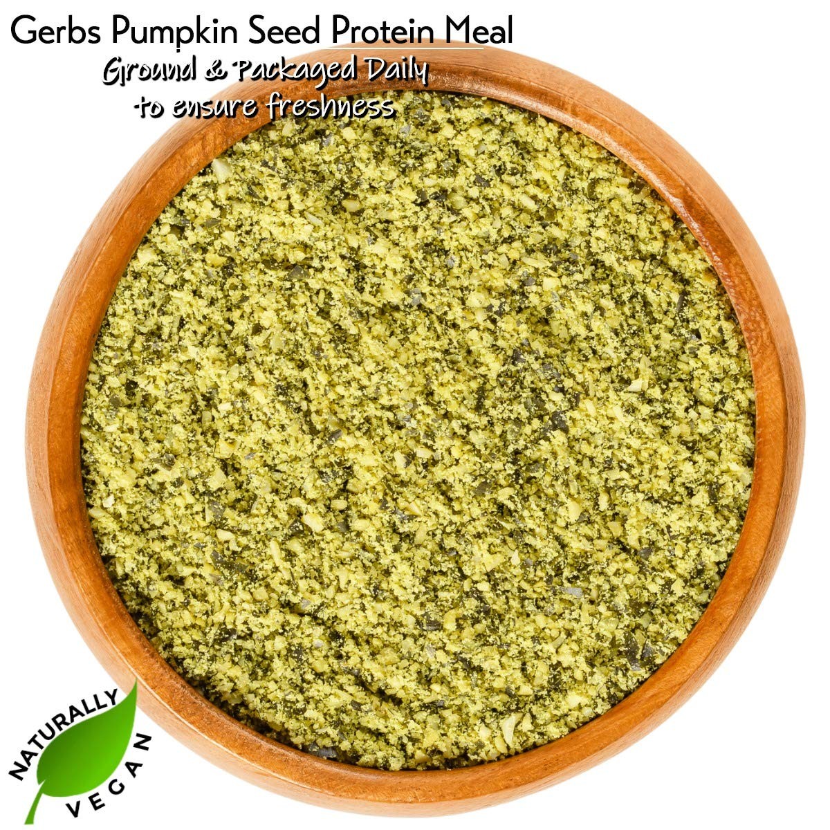 Gerbs Ground Pumpkin Seed Meal, 2 LBS – Top 14 Food Allergy Free NON GMO –