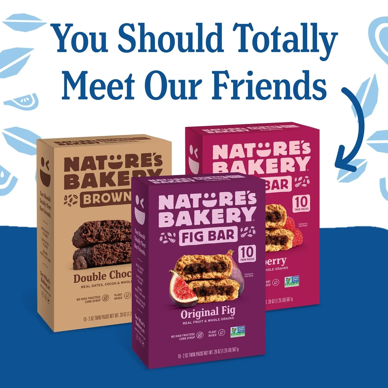 Nature’s Bakery, Blueberry Fig Bars, 10 Twin Packs, 2 oz Each