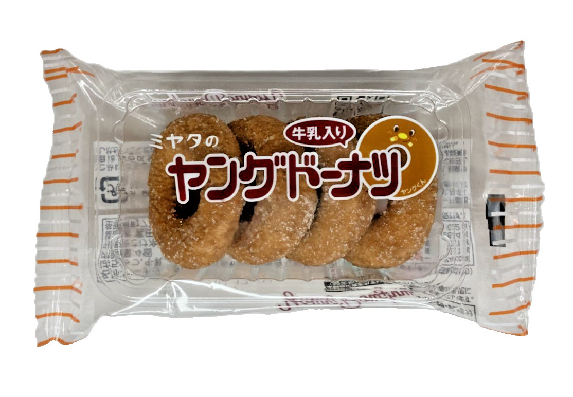 Japan Mini Donuts Miyata Seika Young Donuts – 4 Pieces × 20 bags