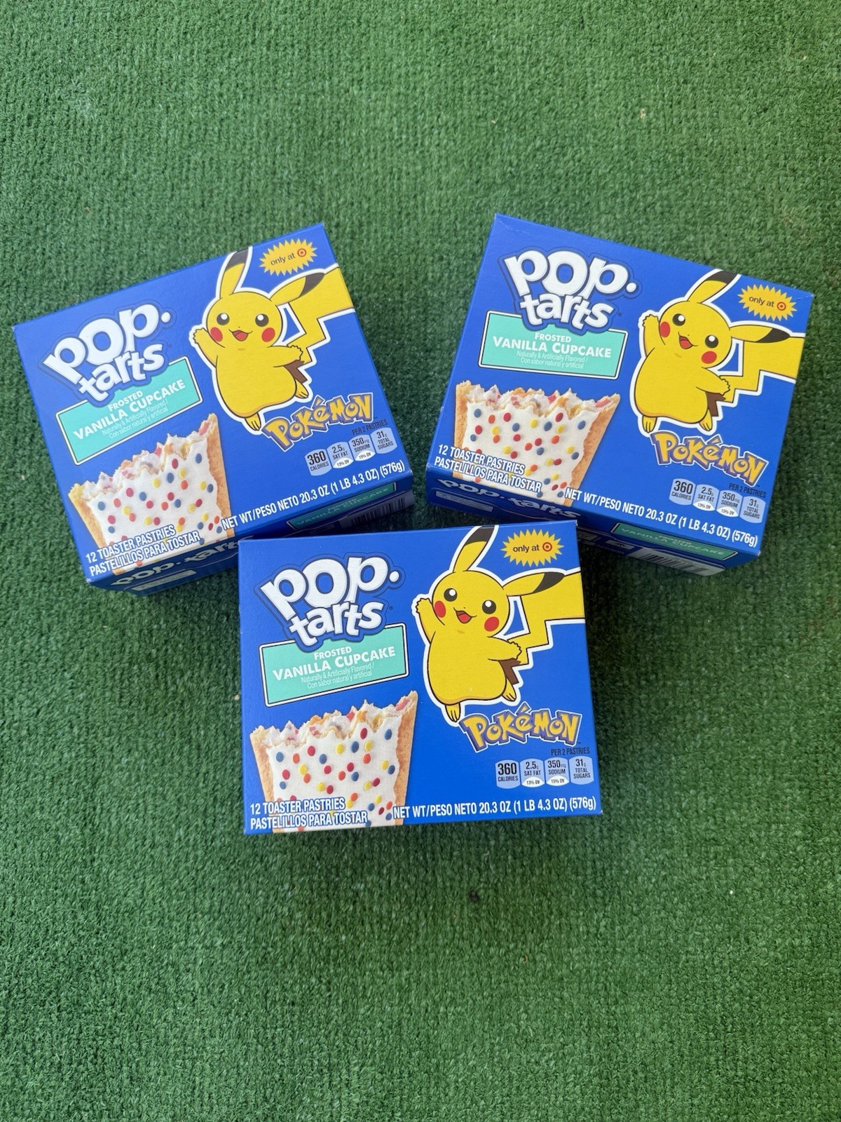 Pokémon x Target Pop Tarts Frosted Vanilla Cupcake 30th Anniversary RARE new