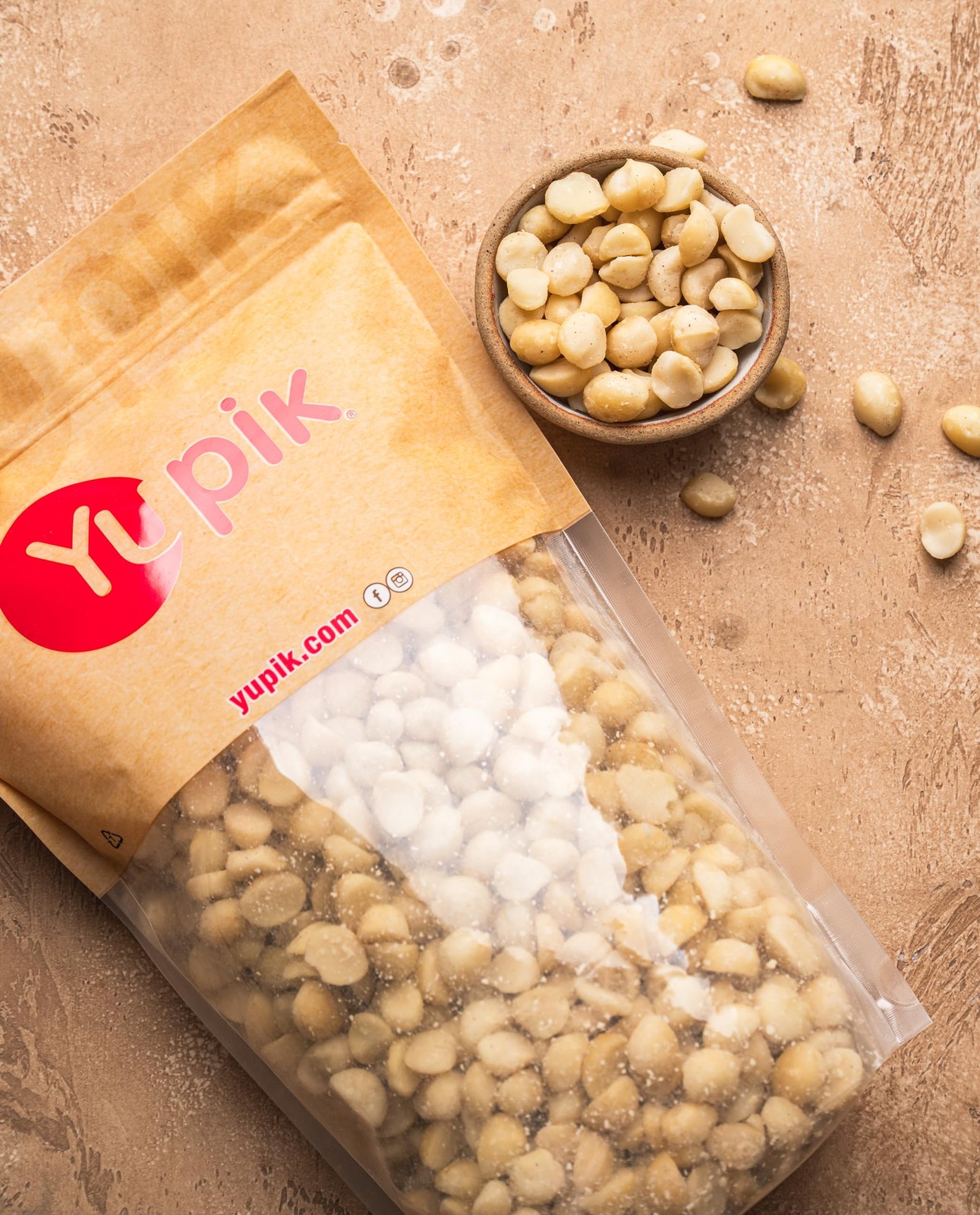 Yupik Macadamia Nuts, Medium Pieces, 2.2 lb Raw & Unsalted, GlutenFree & Kosher