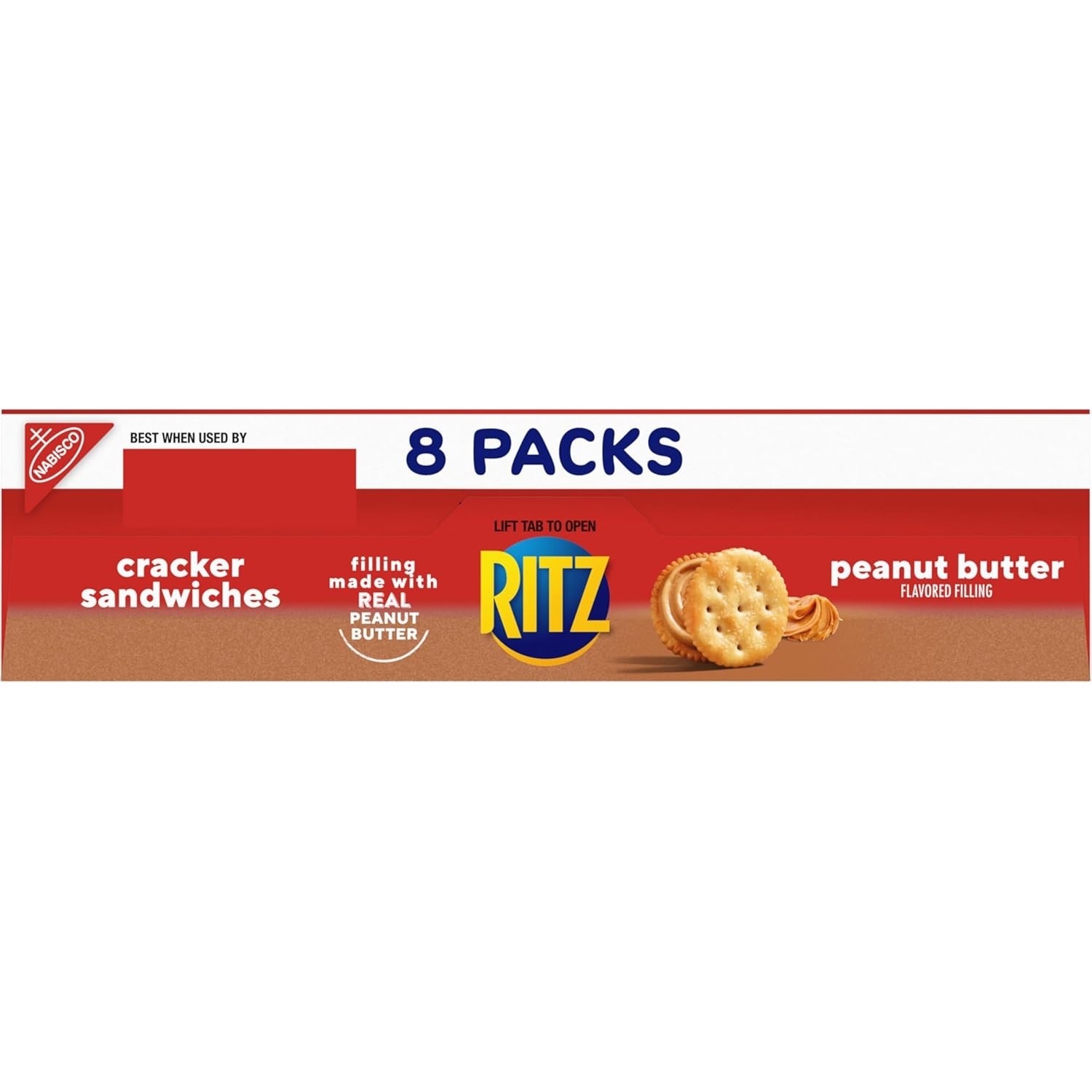 RITZ Peanut Butter Sandwich Crackers 1.38 oz (8-Packs)