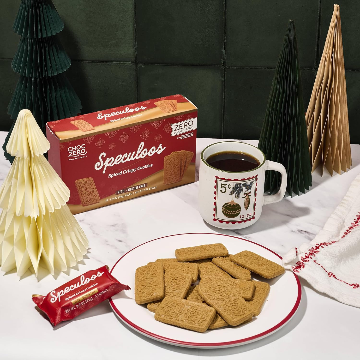 Speculoos Cookies, Gluten Free, No Added Sugar, Spiced Windmill Keto Cookie, 30