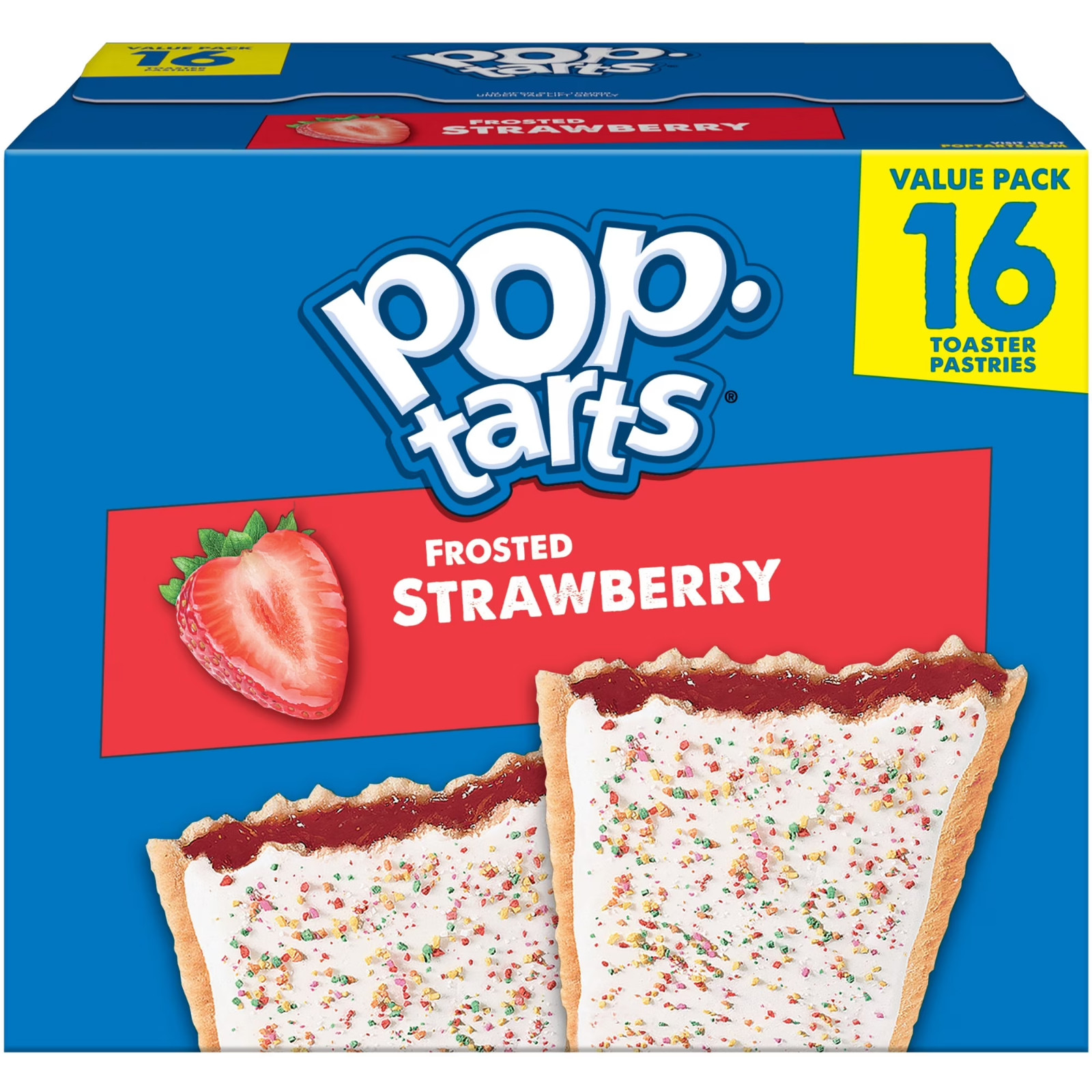 Pop-Tarts Frosted Strawberry Milkshake Toaster Pastries, Breakfast Foods….