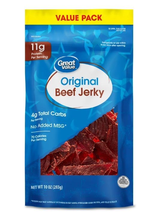 Great Value Original Beef Jerky Value Pack, 10 oz