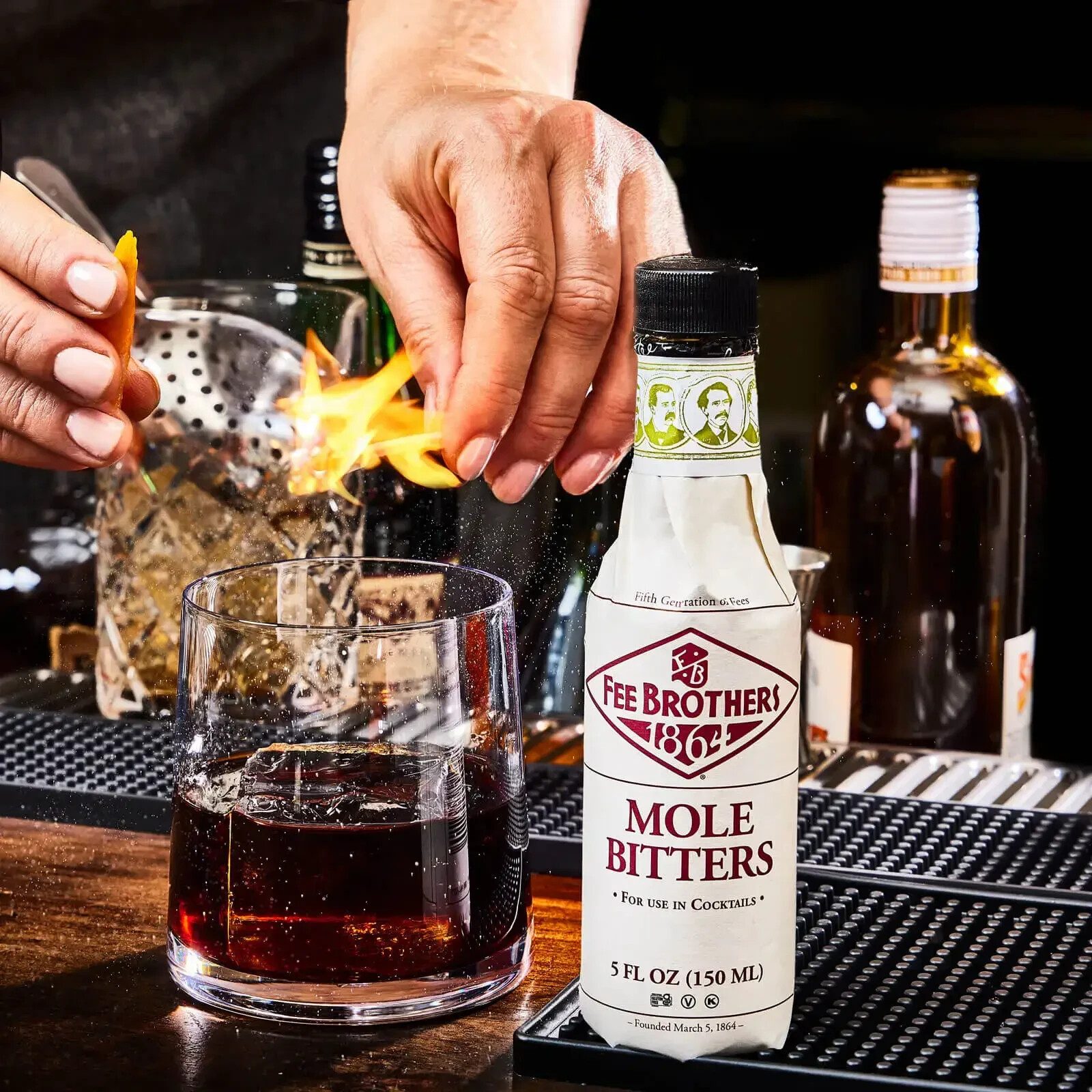 Fee Brothers Mole Bitters! Cacao fruit juice Cocktail Flavoring Bar Drink Coffee