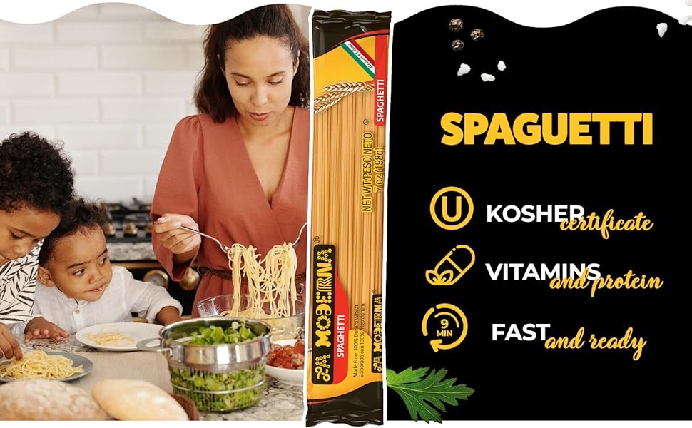 LA MODERNA Spaghetti Pasta 16 oz (Pack of 1) | Durum Wheat Semolina Pasta |
