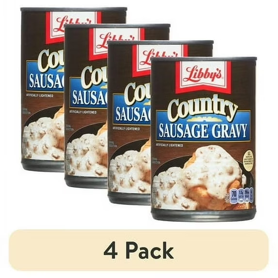 Libby’s Country Sausage Gravy 15 oz Can 4 Pack Ready to Eat Breakfast..