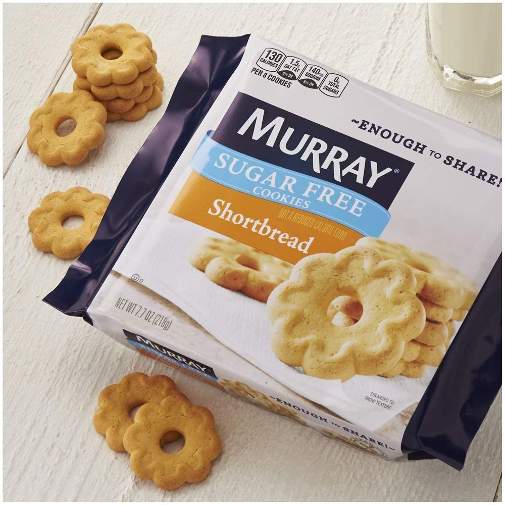 Pack of 2 Sugar Free Shortbread Cookies – Tasty 7.7 Oz Treat for Any Celebration