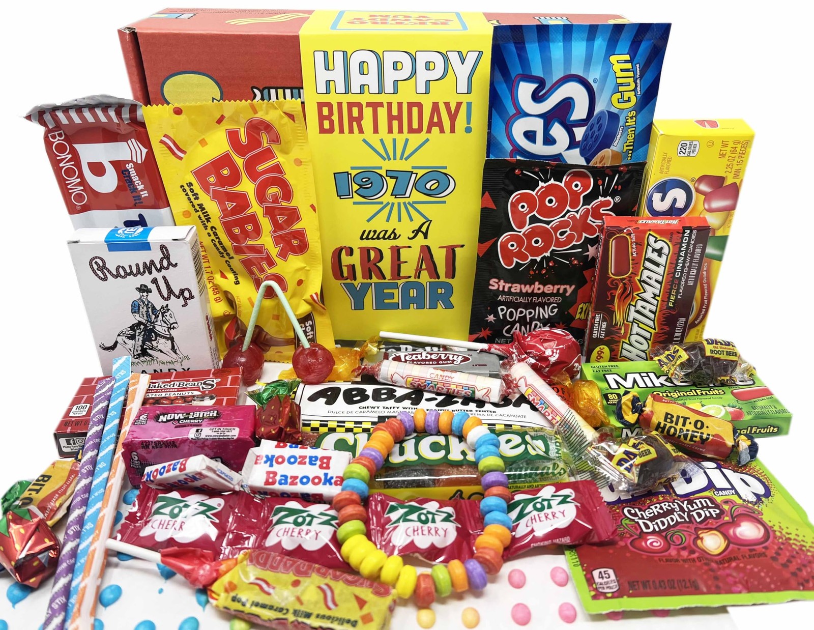 Candy Gift Mix Nostalgic 1970s Childhood 56th Birthday 1970 Celebration
