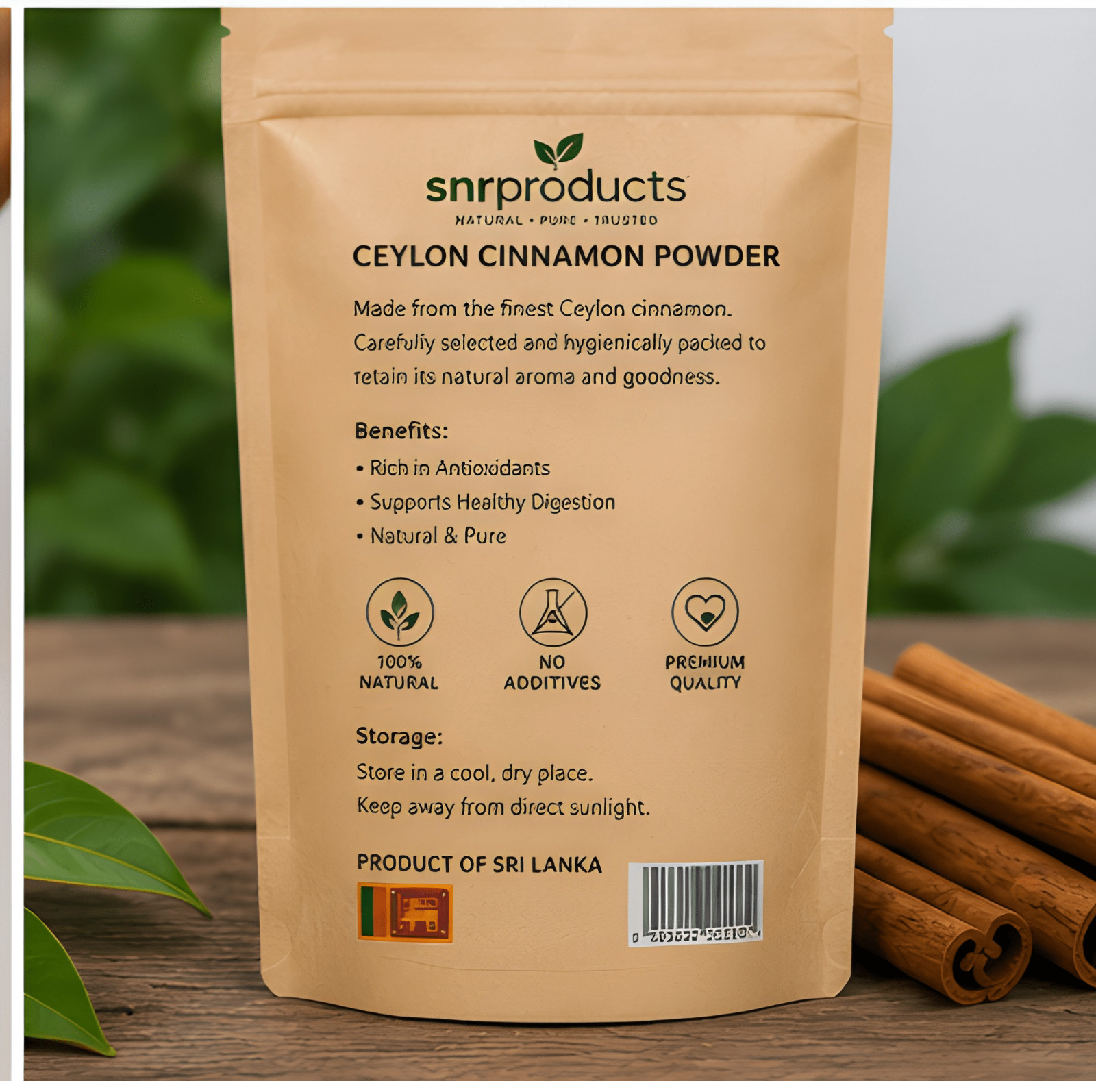 Pure Ceylon Cinnamon Powder from Sri Lanka | Organic True Cinnamon | Fresh Natur