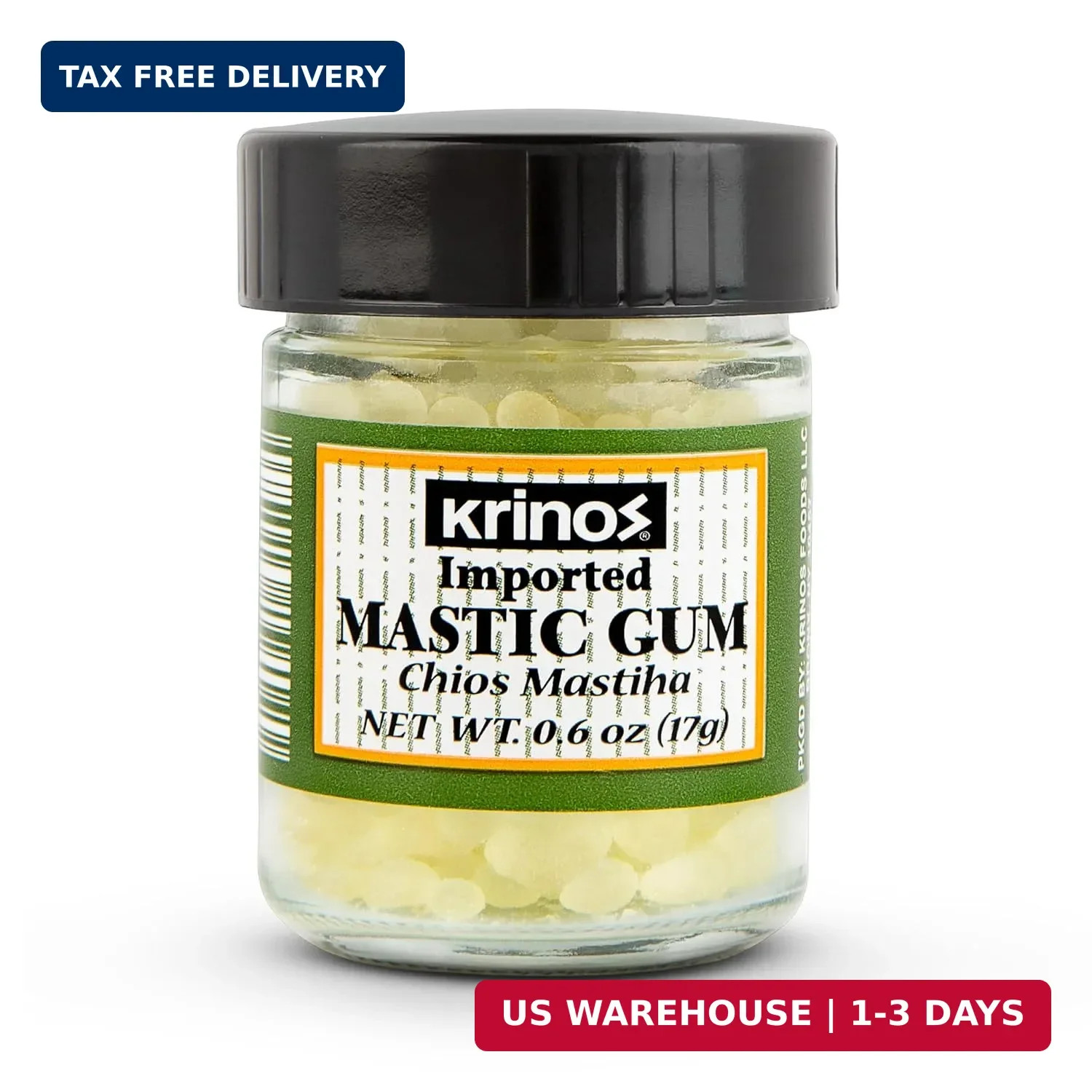 Authentic Greek Mastic Gum 0.6 Ounce Natural Digestive Support Culinary Ingre…