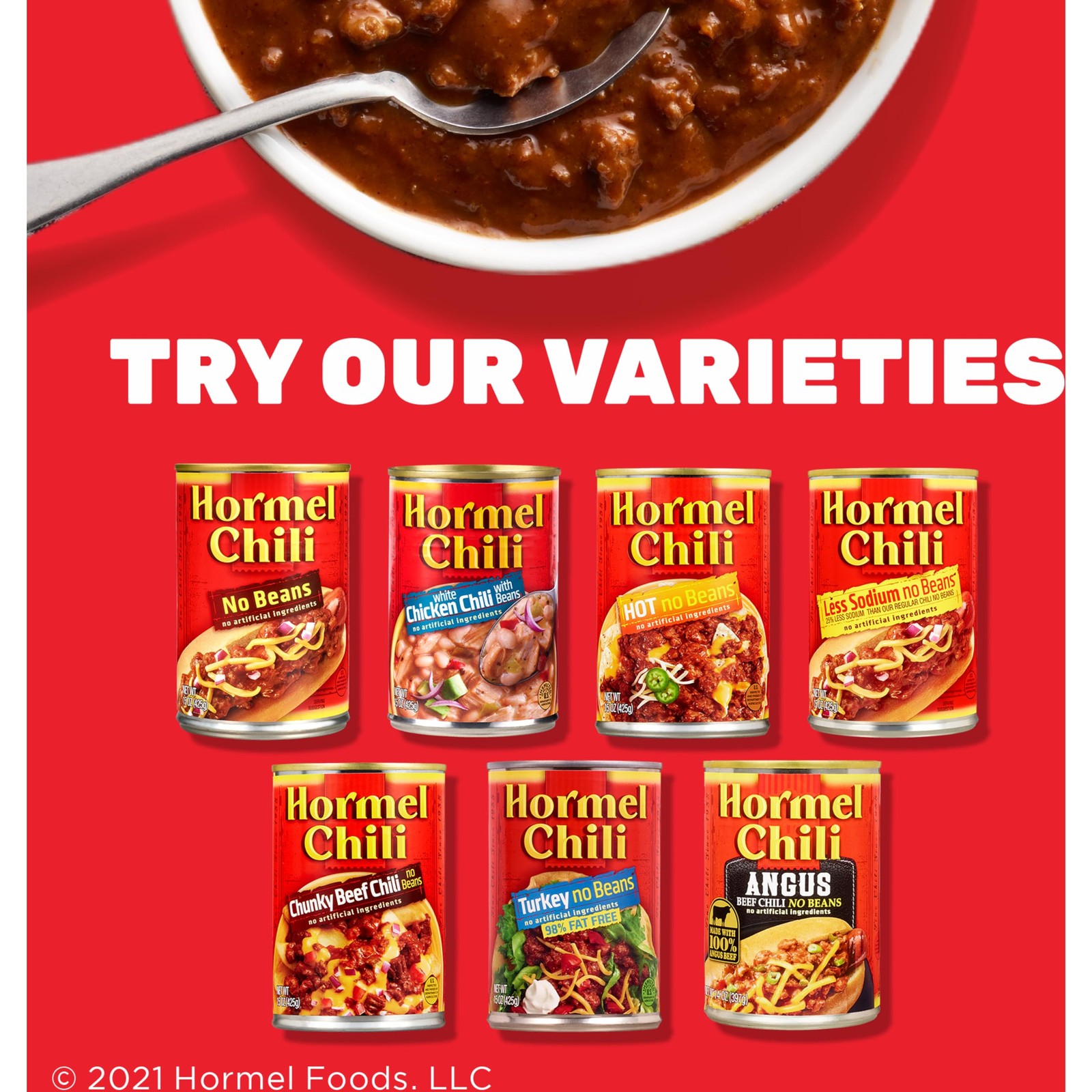 Hormel Chili No Beans, 15 Ounce (Pack of 12) 15 12), Beans