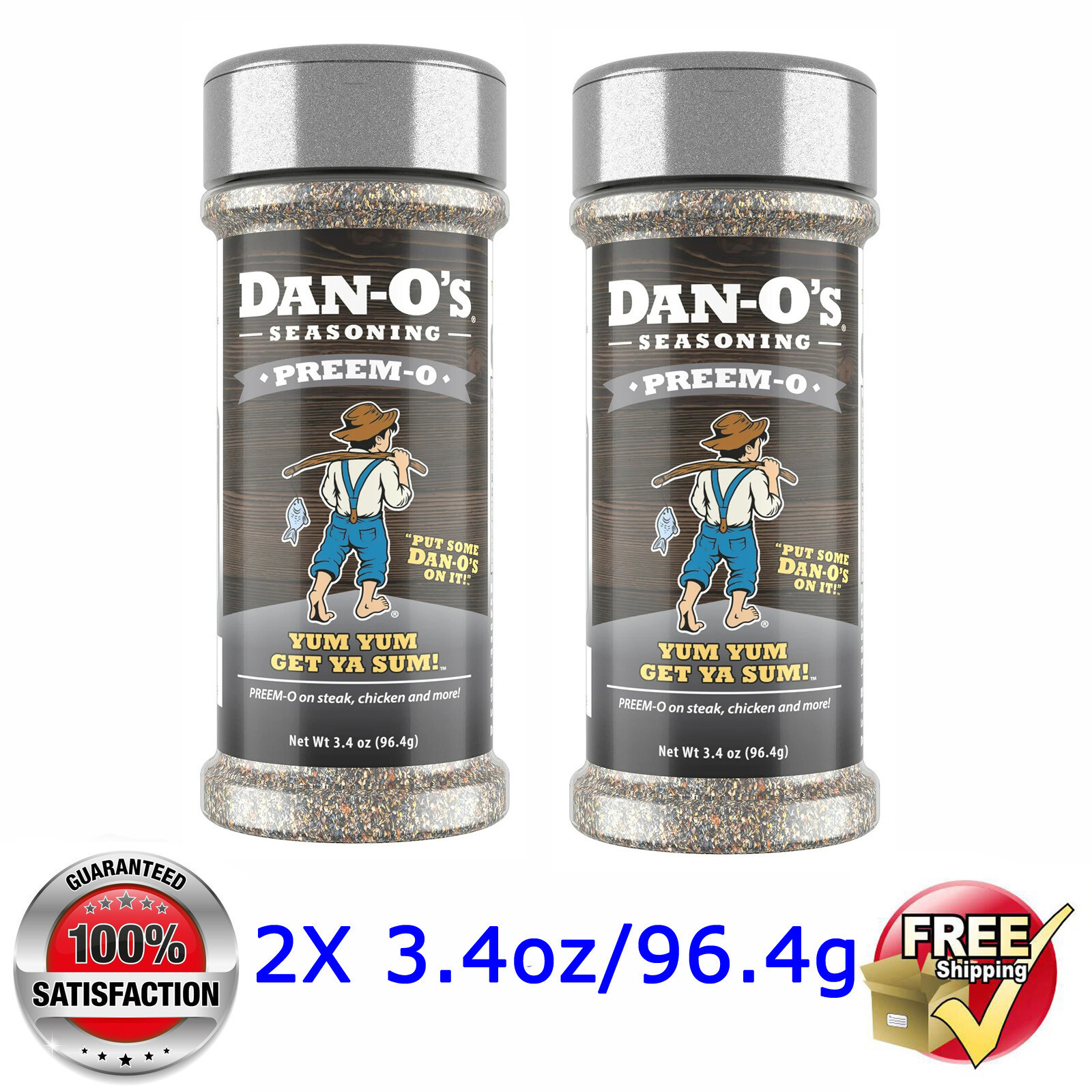 Dan-O’s @ PREEM-O Seasoning Mix – 0 Calories @ 2x 3.4oz/96.4g