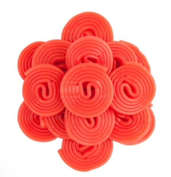 Licorice Wheels Candy | Dual Line Strawberry, Blue Raspberry (Your Selection)