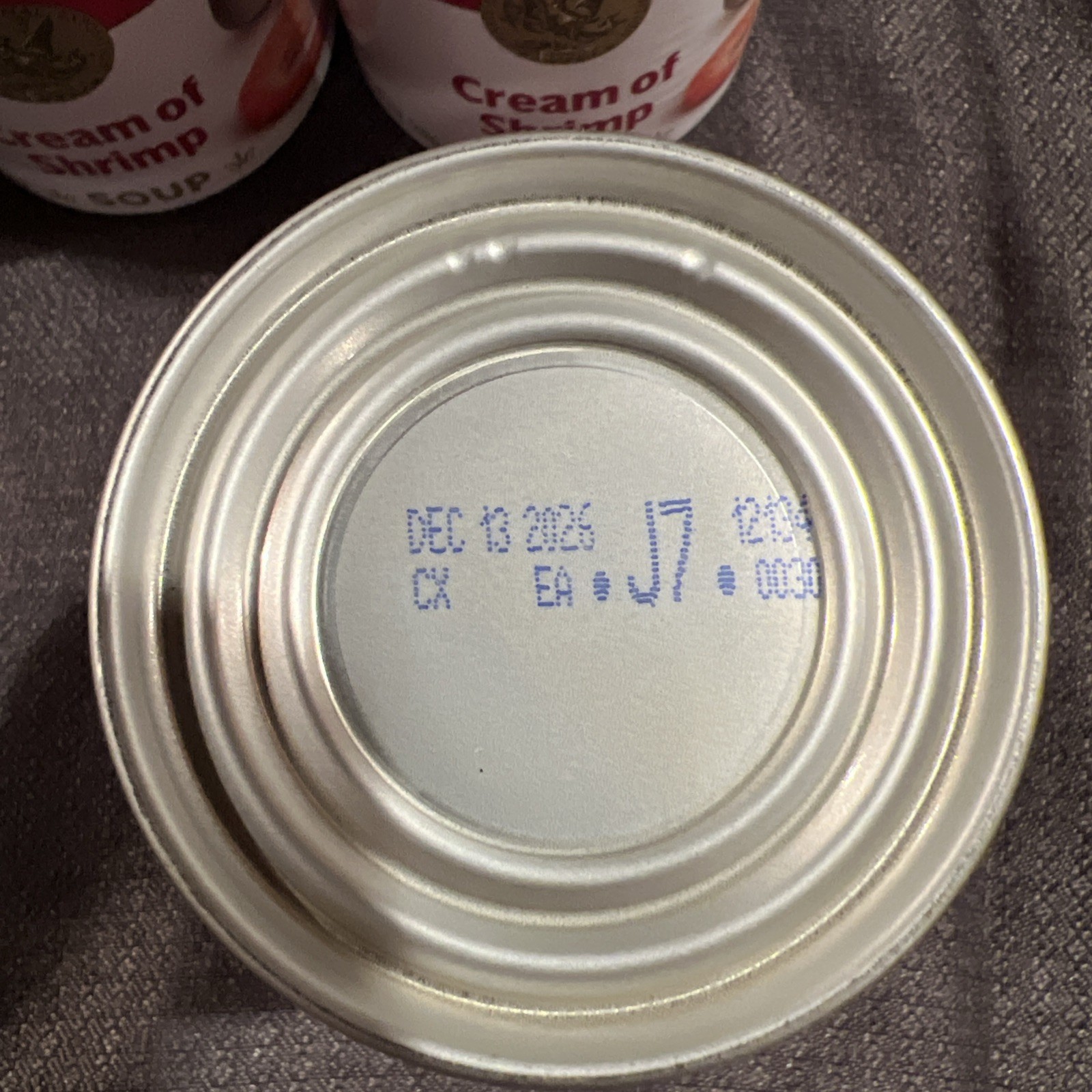 Campbell’s Condensed Cream of Shrimp Soup Lot Of 12 Cans 10.5 oz Exp Dec 2026