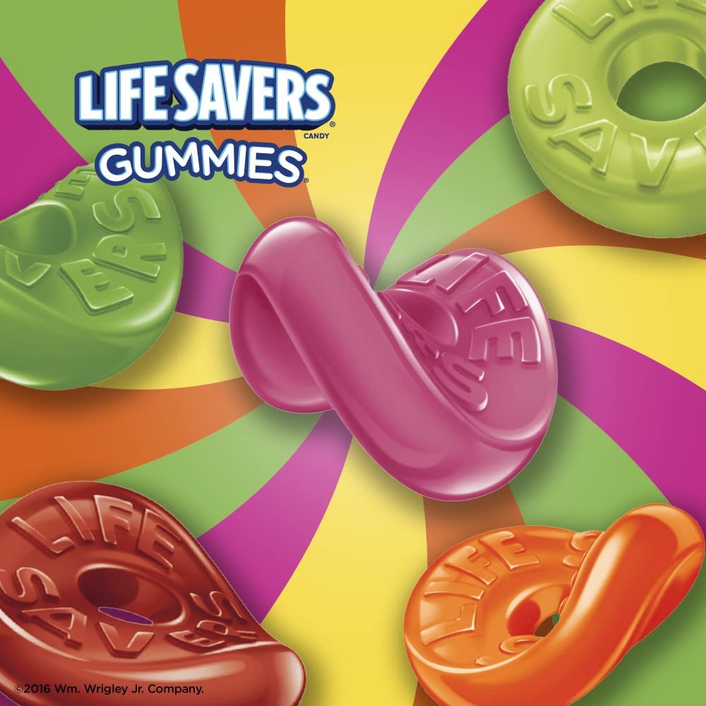 LIFE SAVERS Exotics Gummy Candy, 7 oz Bag 7 Ounce (Pack of 1), Orange