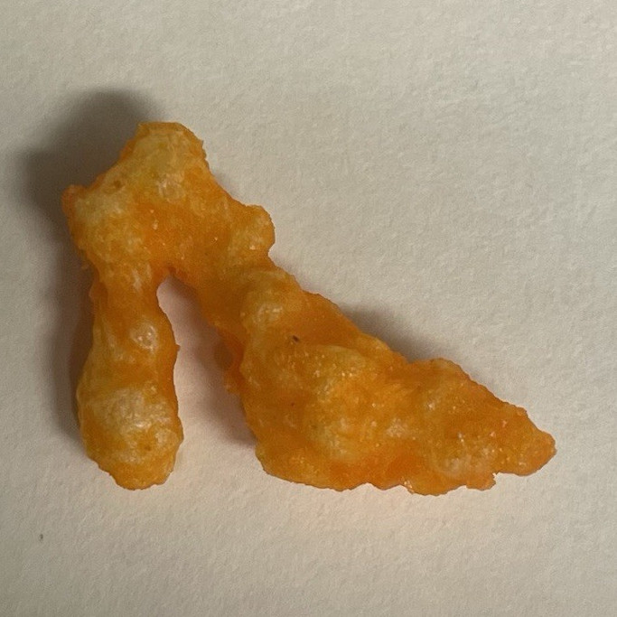 Cheeto shaped like high heel shoe – Cheetos Puffed Snack Piece
