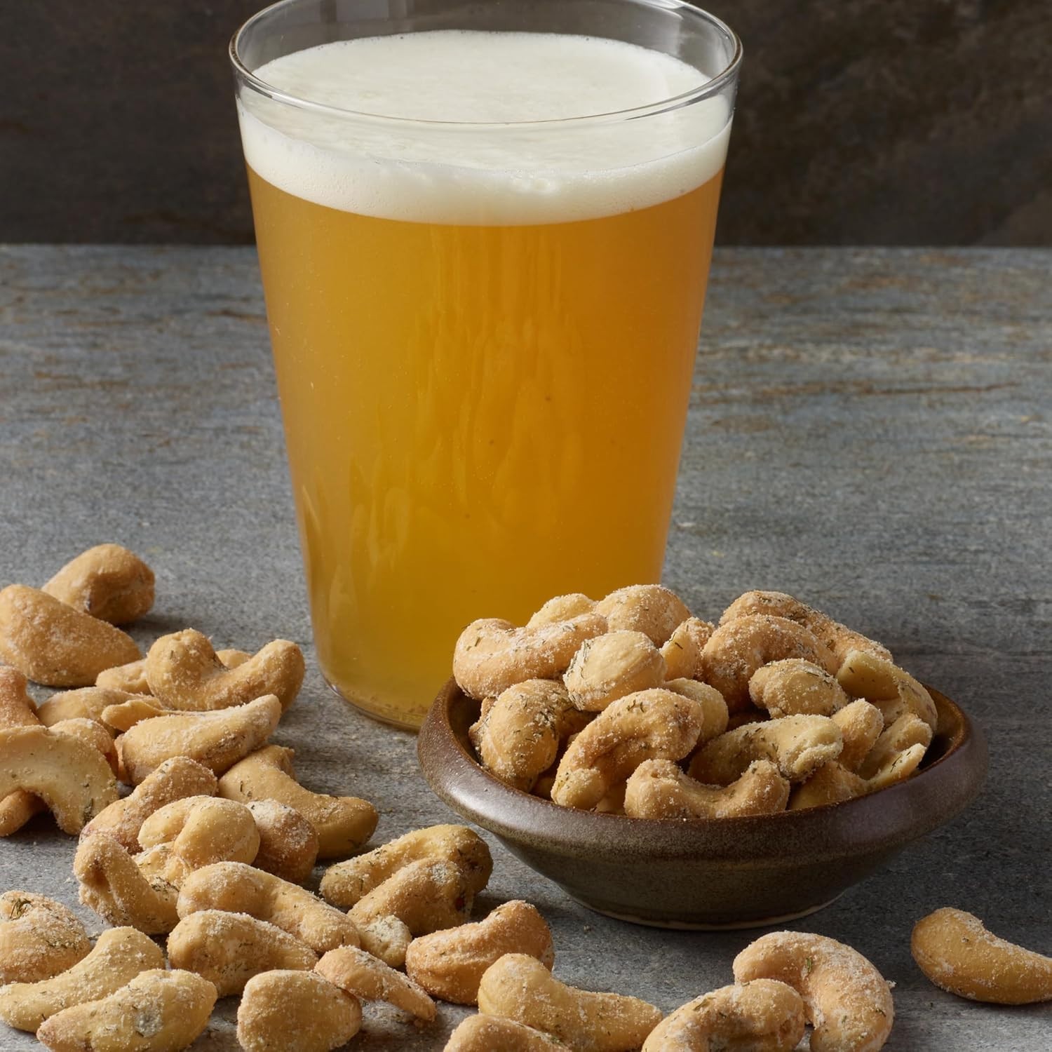 Whole Cashews Dill Pickle Flavored, Party Snacks, 5 Oz Bag