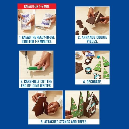 OREO Build Your Own Cookie Kit Arctic Rink 18.4oz Holiday Decorating