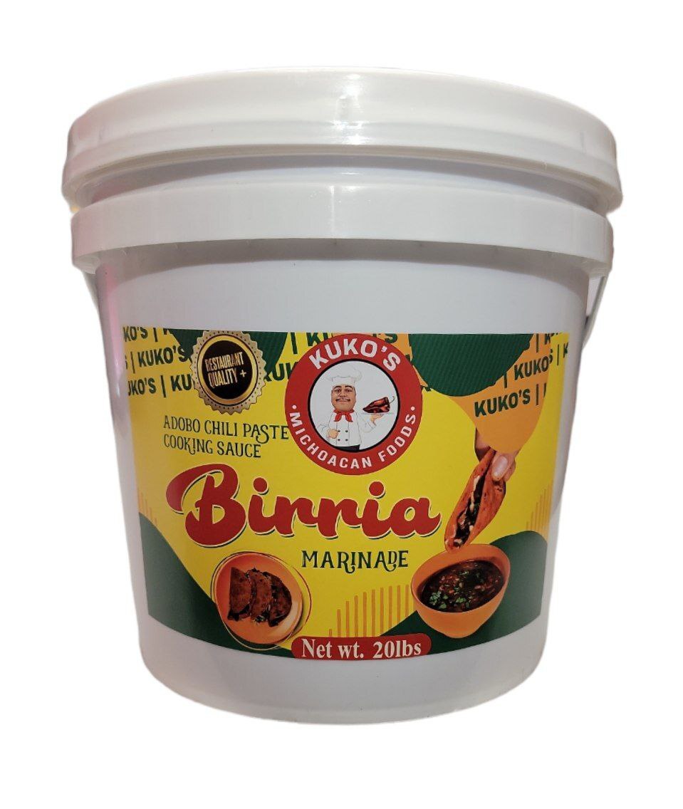 Kuko’s Adobos Marinade Sauce Birria Adobo Marinade Chili Paste_20 lbs