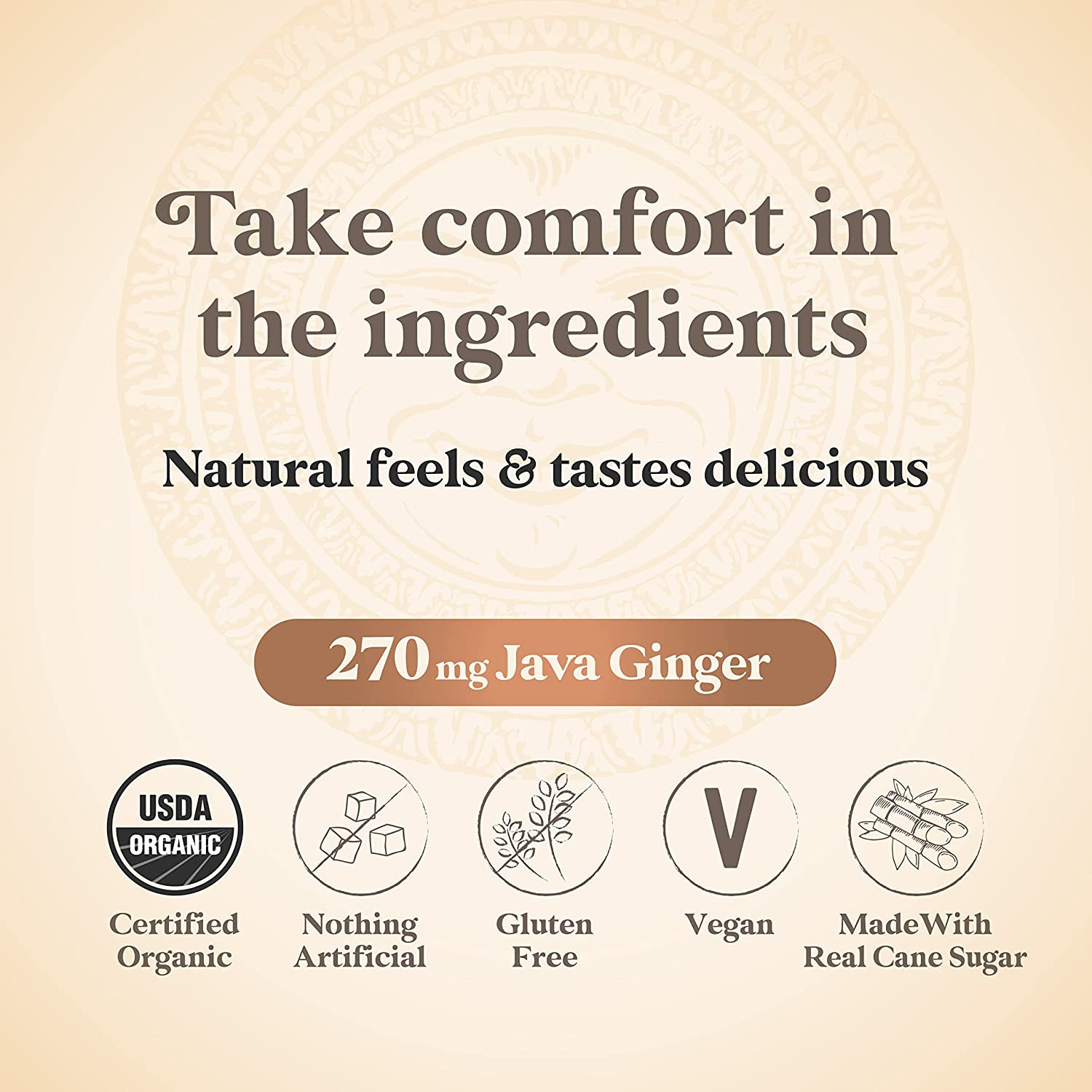 PEPPERMINT Ginger Chews (1-Pound 1 LB BAG) Premium Natural Chewy Ginger Candy