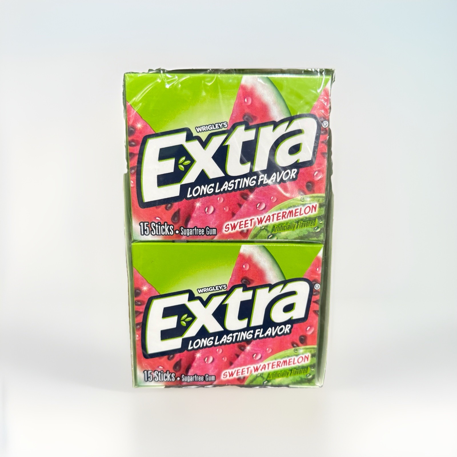 EXTRA Sweet Watermelon Sugarfree Gum, 15 Pieces (Pack of 10)