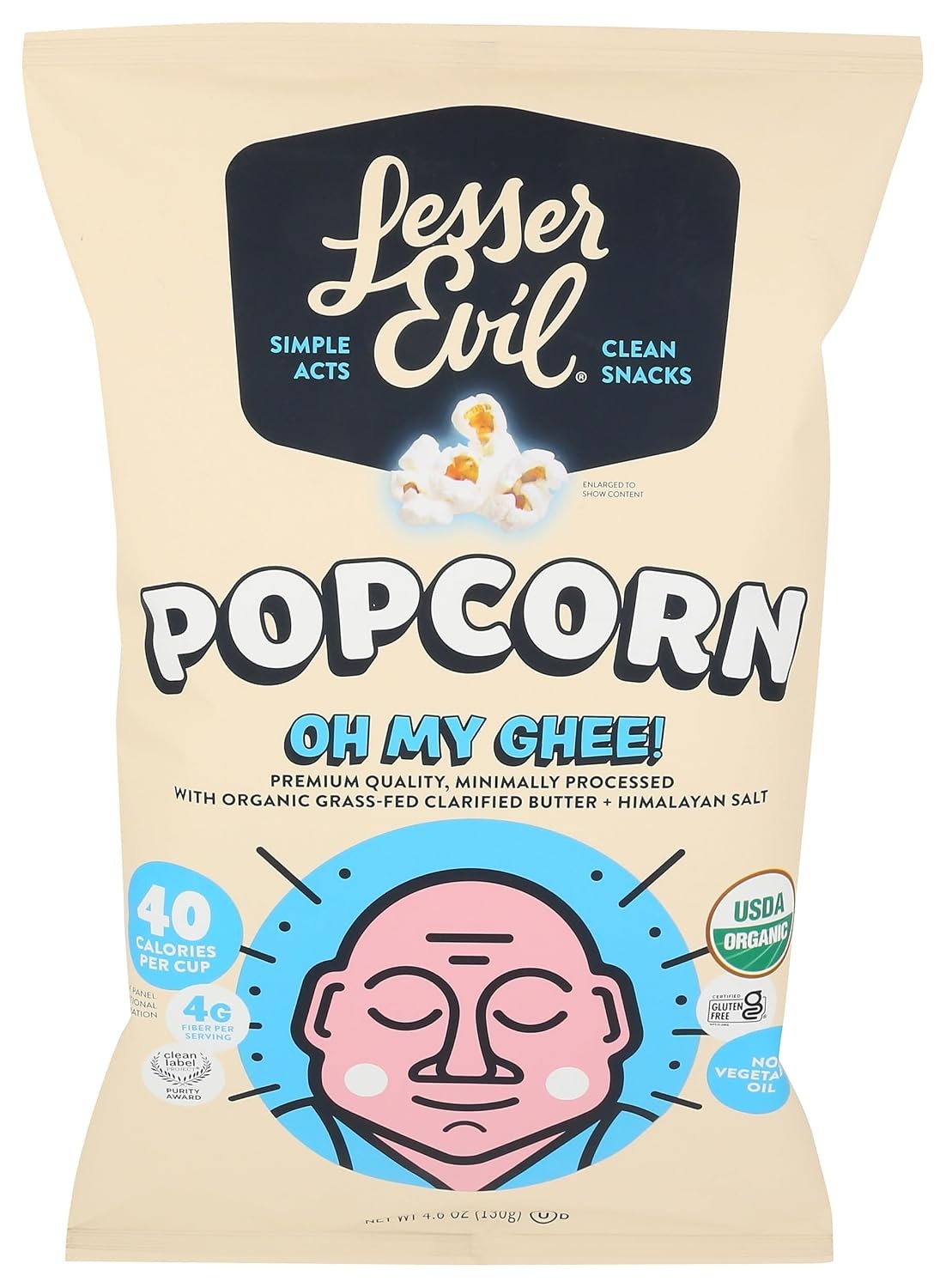 Himalayan Pink Salt Organic Popcorn Premium Quality Minimally Processed No