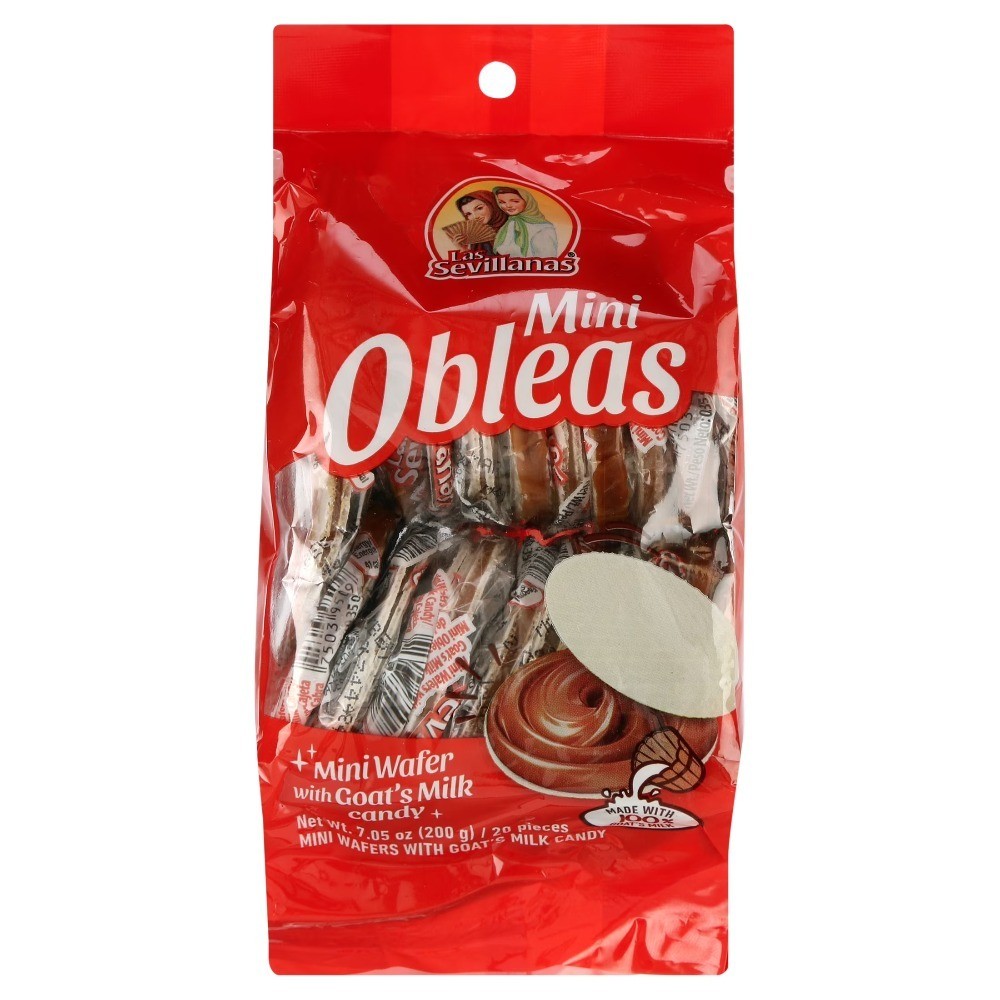 Cajeta Goat Milk Candy Mini Wafer Cookies Pack of 20 Pieces 7.05 oz