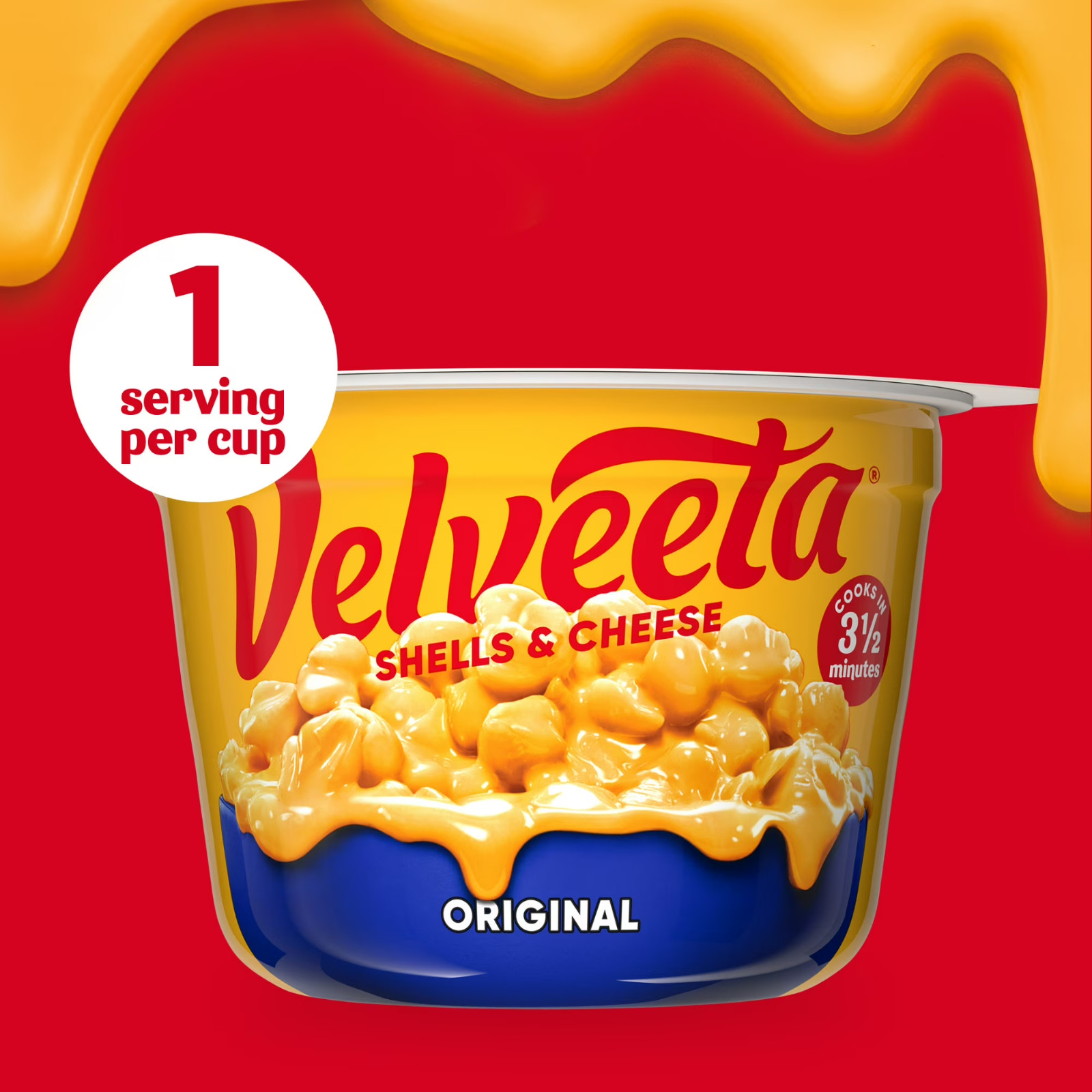 Velveeta Shells & Cheese Cups (8 Pack Original) Flavor 2.39 oz (Easy Mac)