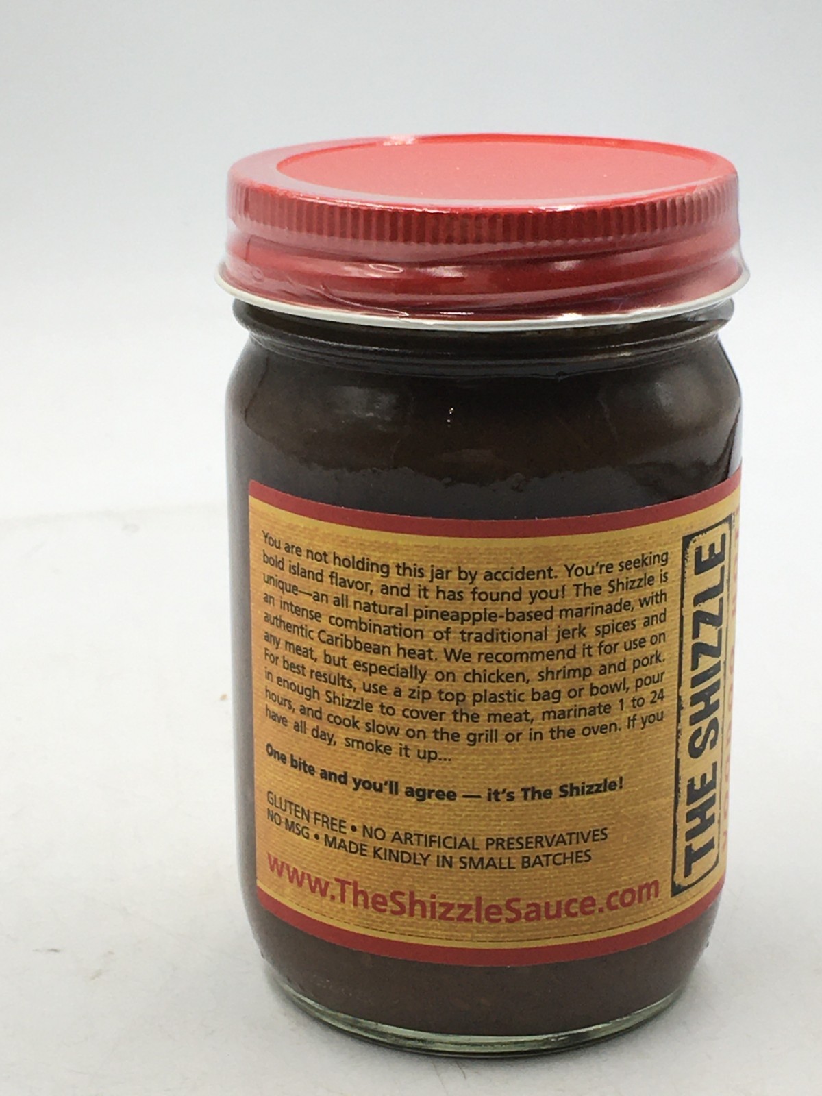 1 12 OZ GLASS JAR THE SHIZZLE VOODOO HOT JERK MARINADE SAUCE 7/14/27